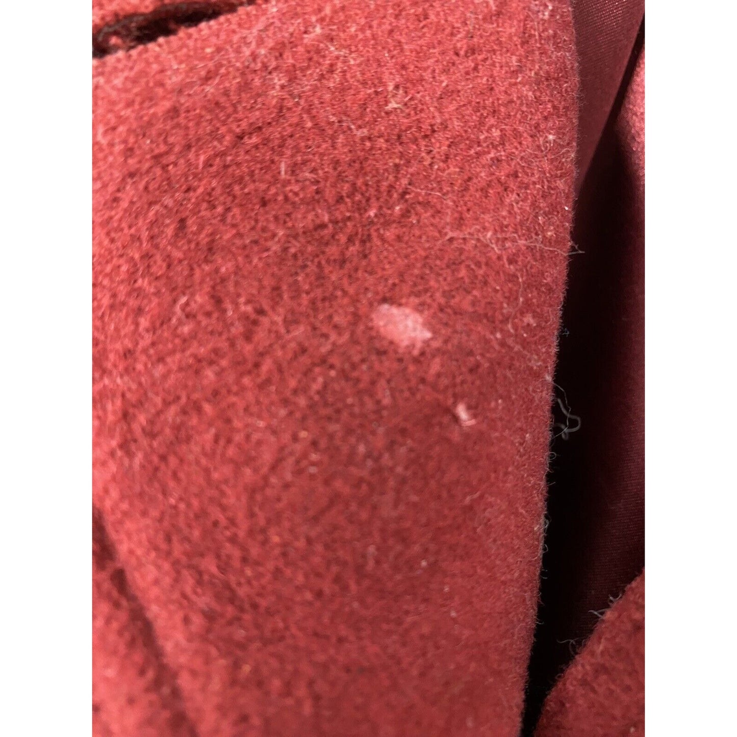 VTG Kenneth Cole Red Wool Blend Long Winter Overcoat Coat Jacket Size 10