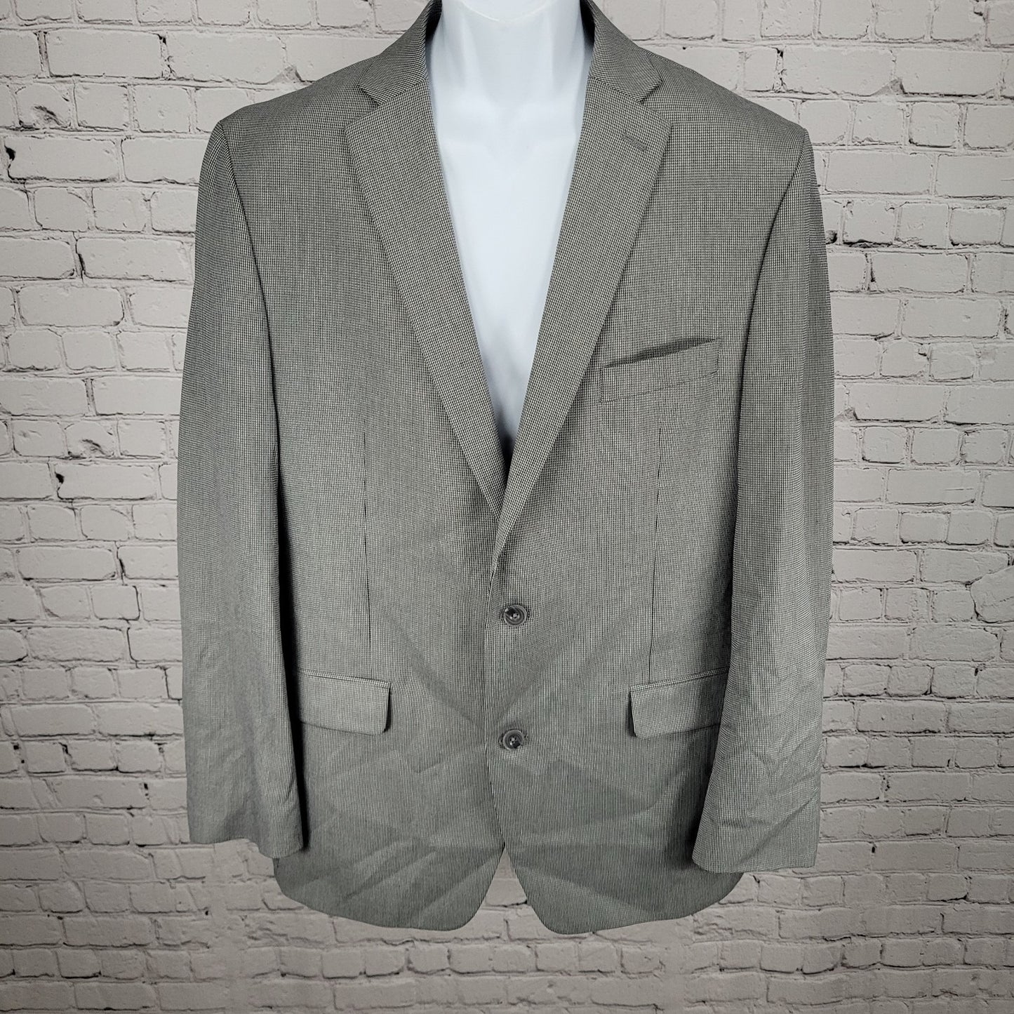 Michael Kors Grey 2 Button Double Vented Notch Blazer Sport Coat Size 44L