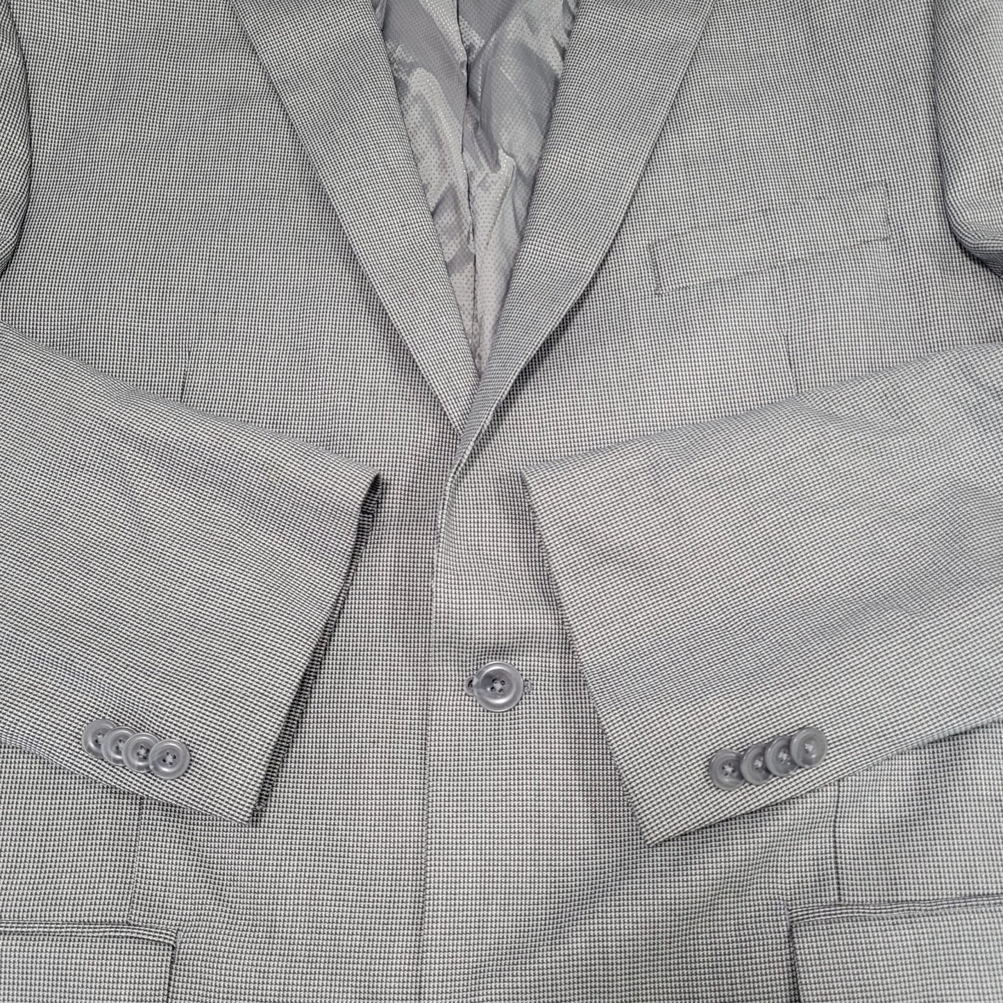 Michael Kors Grey 2 Button Double Vented Notch Blazer Sport Coat Size 44L