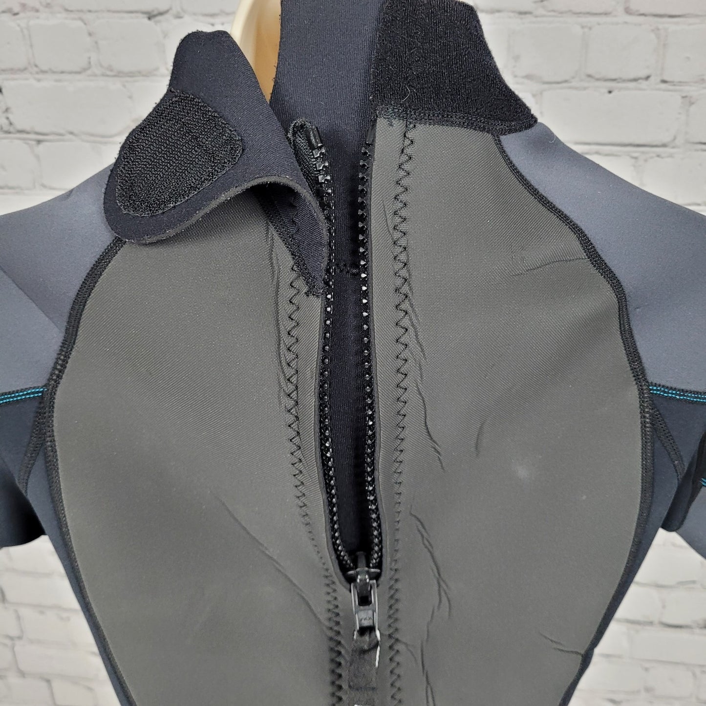 Aqualung Sport Black 3mm Quantum Stretch Shorty Springsuit Wetsuit Size 9/10