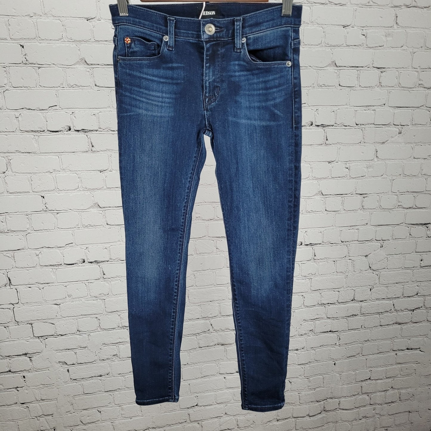 Hudson Blue Denim Nico Mid Rise Super Skinny Stretch Jeans Size 25 (25x26.5)