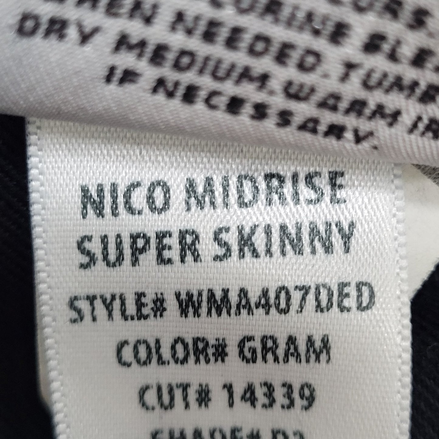 Hudson Blue Denim Nico Mid Rise Super Skinny Stretch Jeans Size 25 (25x26.5)
