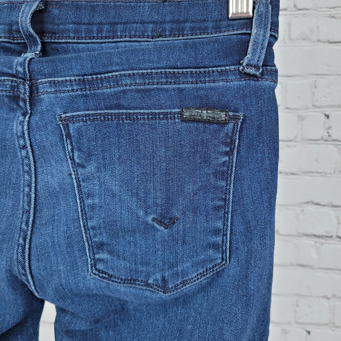 Hudson Blue Denim Nico Mid Rise Super Skinny Stretch Jeans Size 25 (25x26.5)