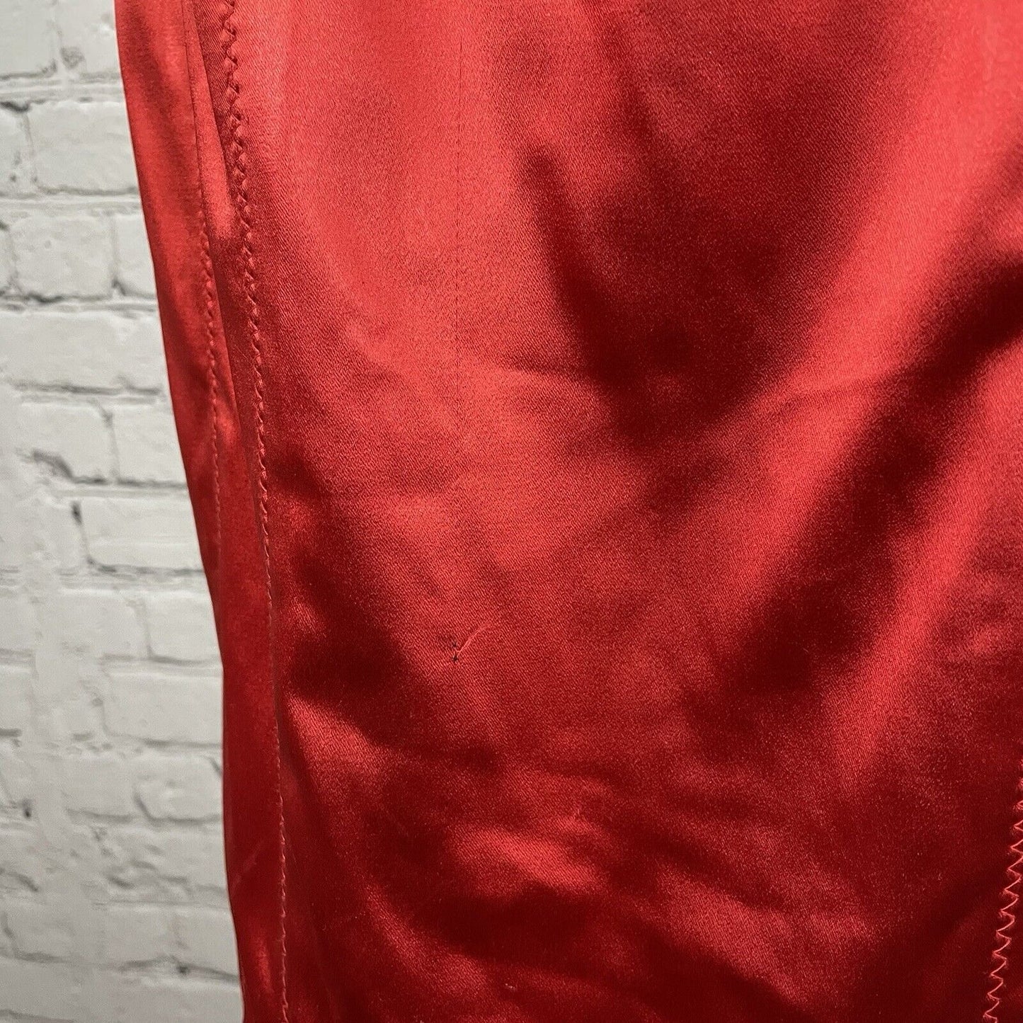 Bebe Rio Red Satiny Halter Valentine’s Sexy Knee Length Dress USA Size Small S