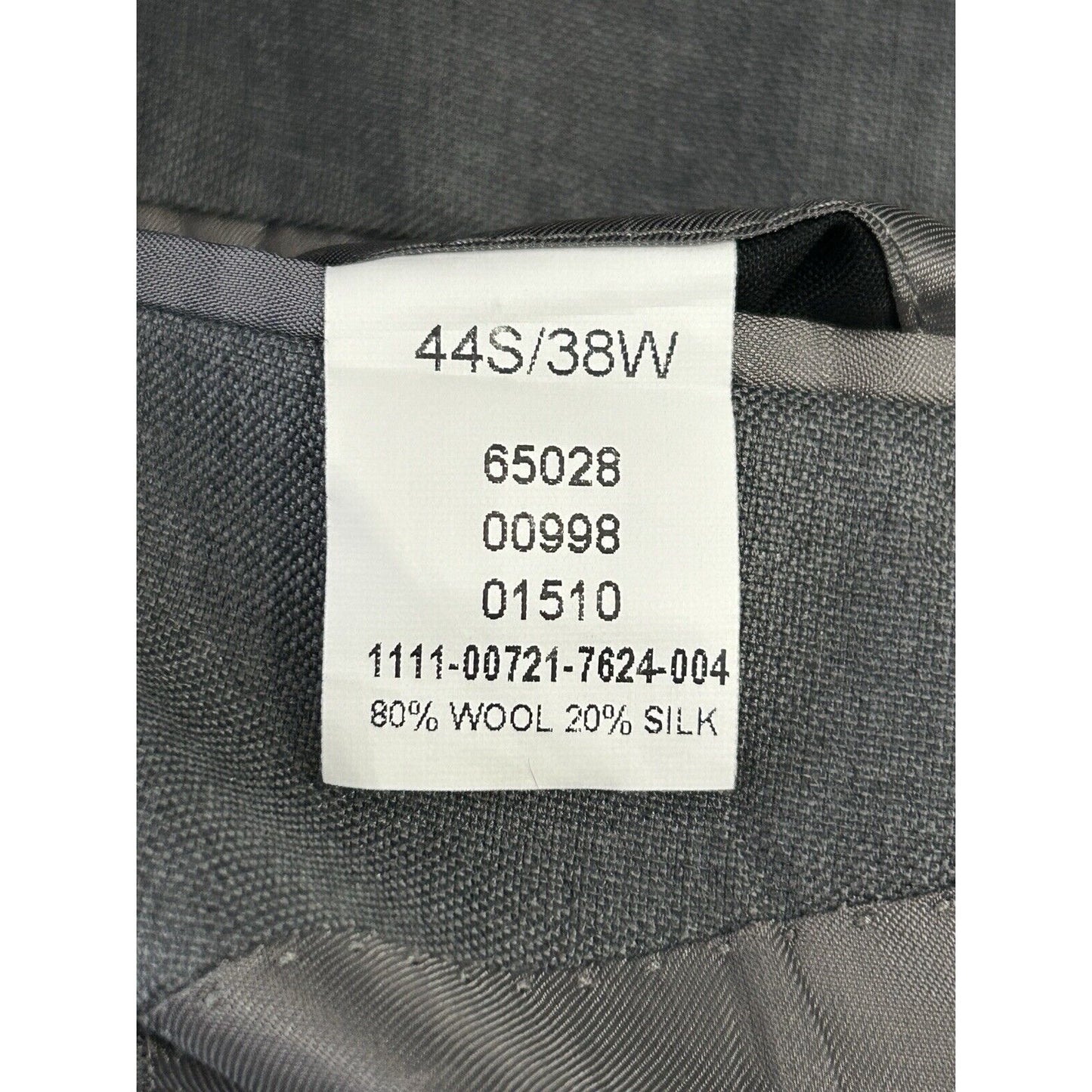 Jos A Bank Signature Collection Gray 2 Button Wool Silk Blend Blazer Size 42S