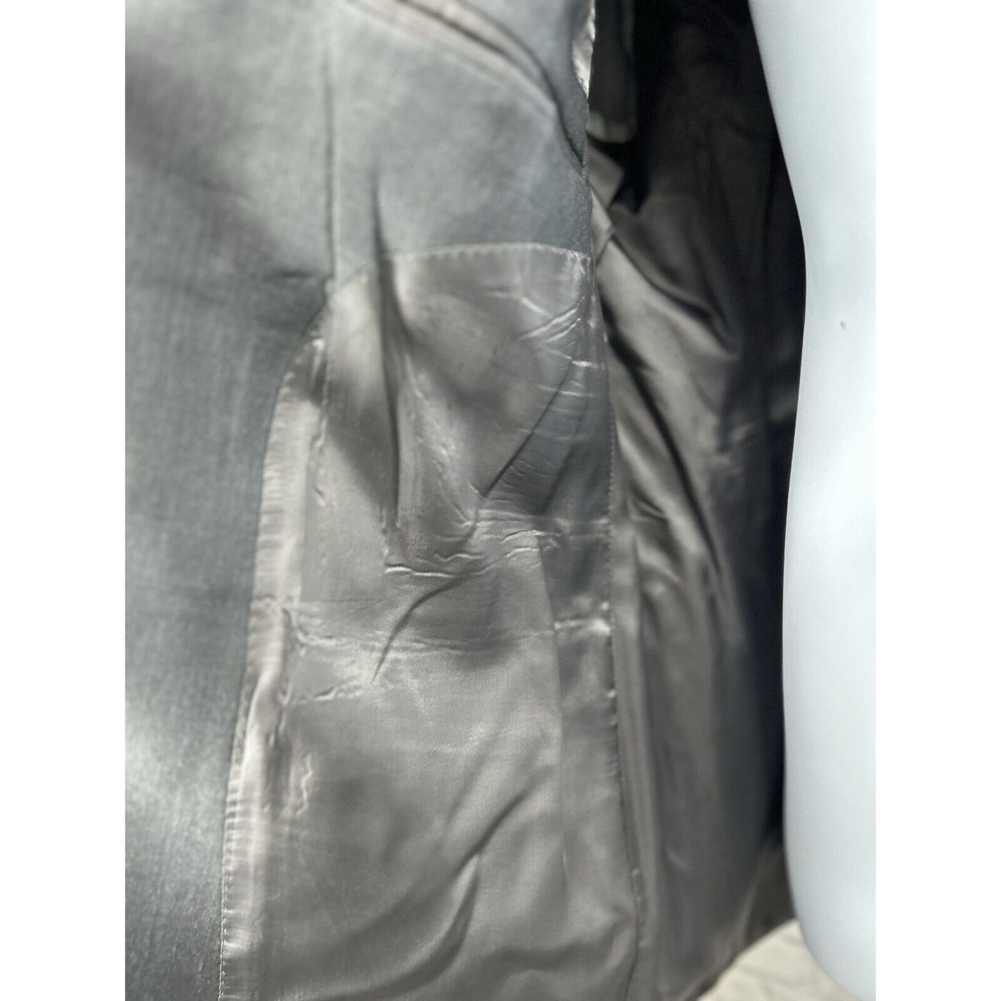 Jos A Bank Signature Collection Gray 2 Button Wool Silk Blend Blazer Size 42S