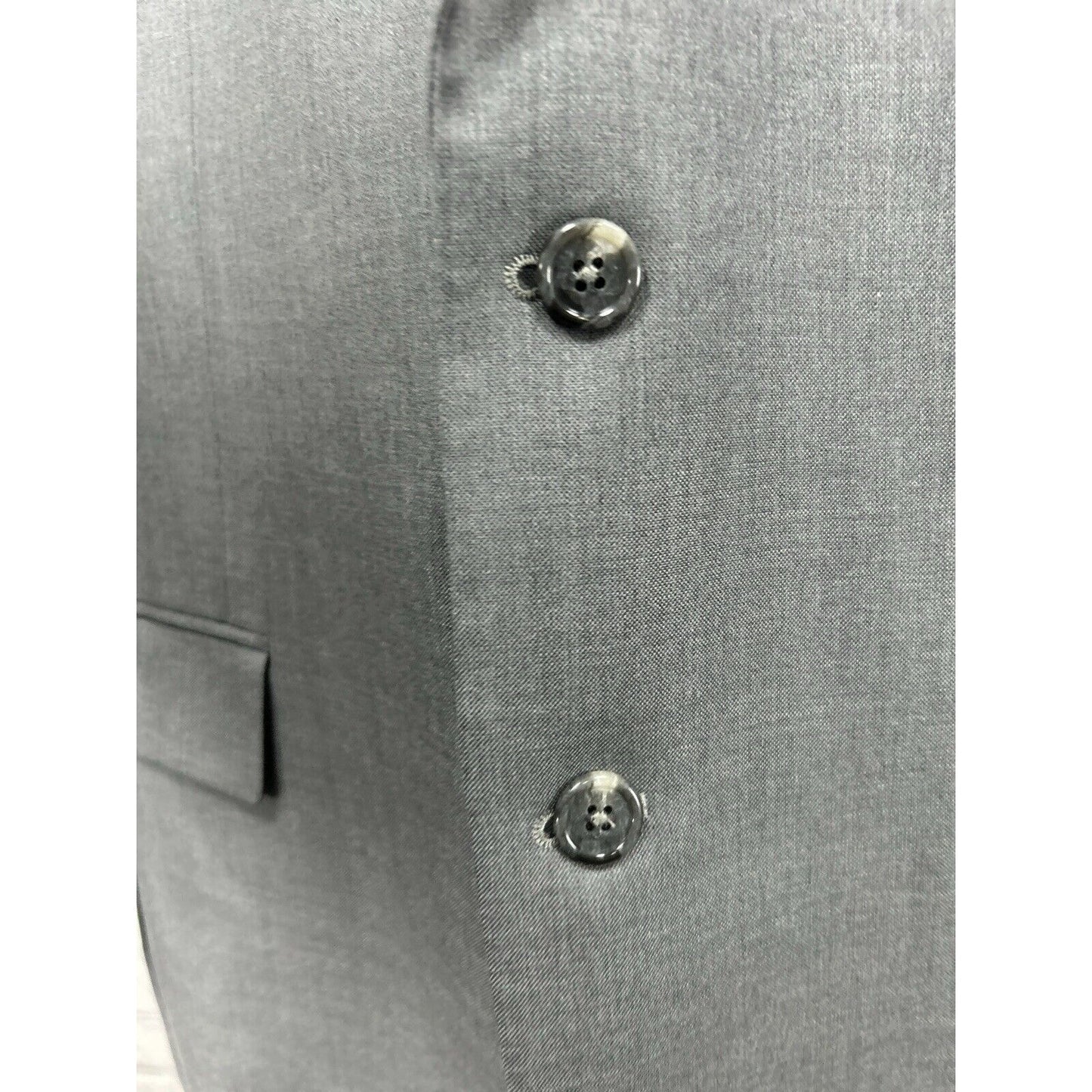 Jos A Bank Signature Collection Gray 2 Button Wool Silk Blend Blazer Size 42S