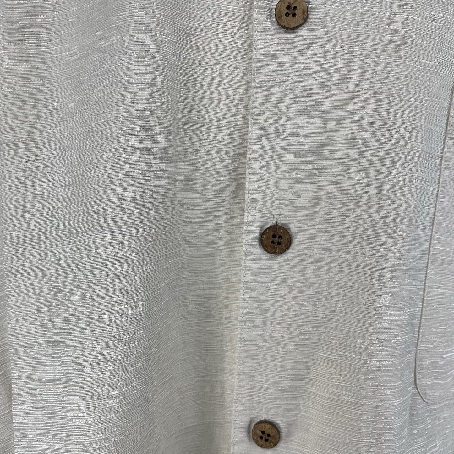 Pusser’s Beige 100% Silk Hawaiian Palm Tree Button Up Short Sleeve Shirt Size XL