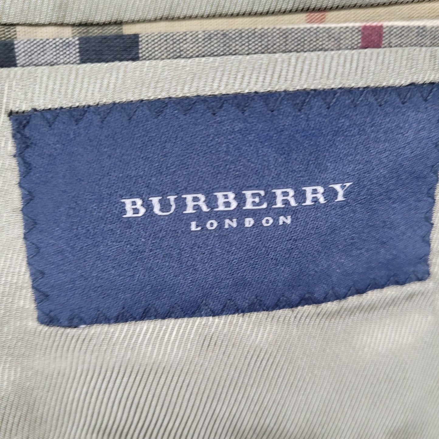 Burberry Tan Silk Wool Houndstooth 3 Button Blazer Sport Coat USA Made Size 44L