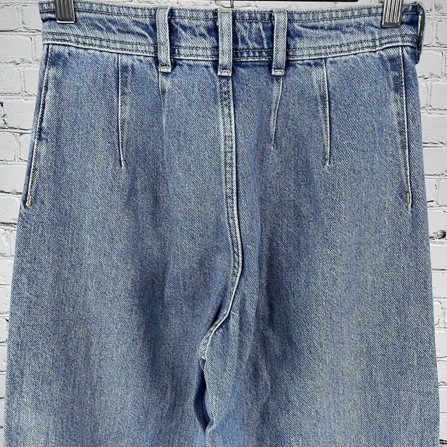 We The Free Blue 100% Cotton Denim Wide Leg High Rise Jeans Size 25 (25x23.5)
