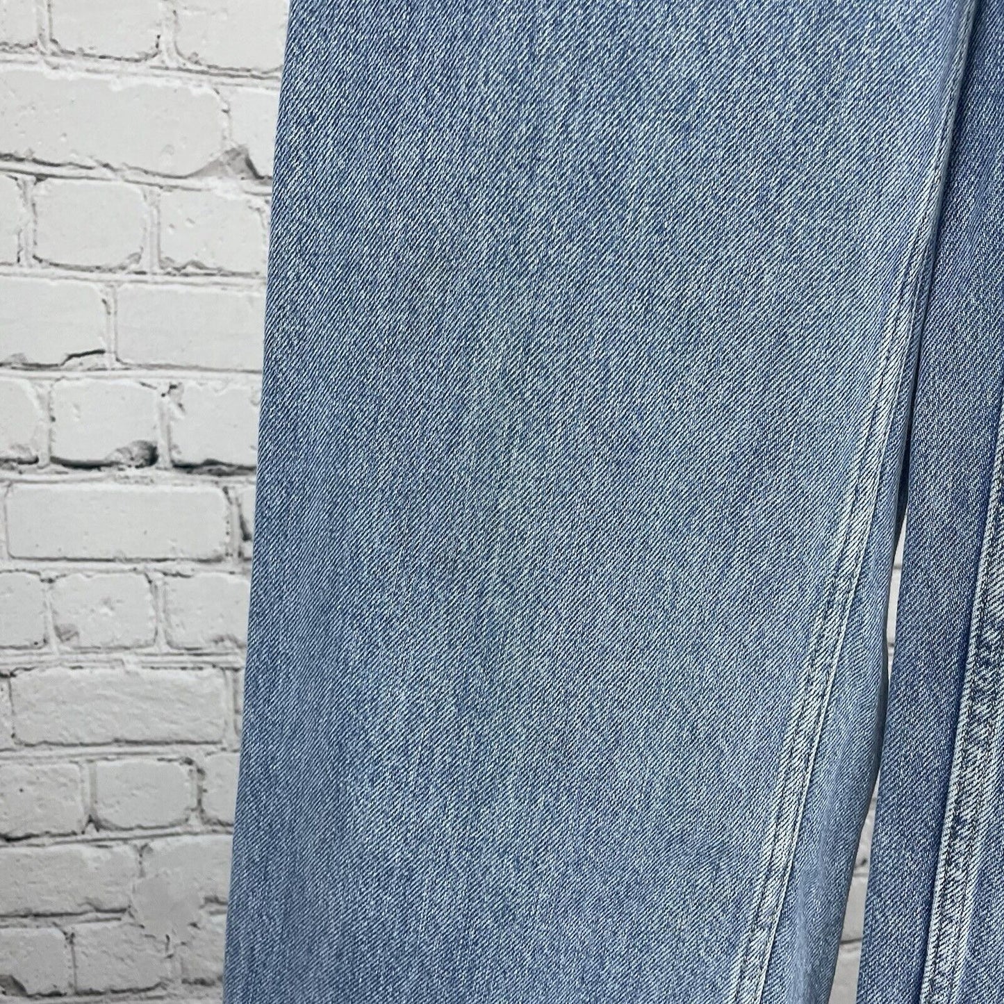 We The Free Blue 100% Cotton Denim Wide Leg High Rise Jeans Size 25 (25x23.5)