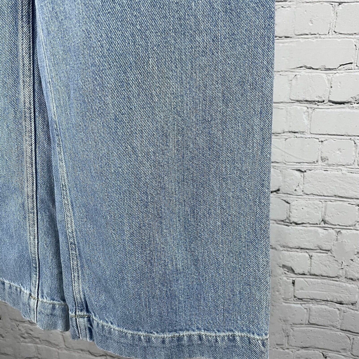 We The Free Blue 100% Cotton Denim Wide Leg High Rise Jeans Size 25 (25x23.5)