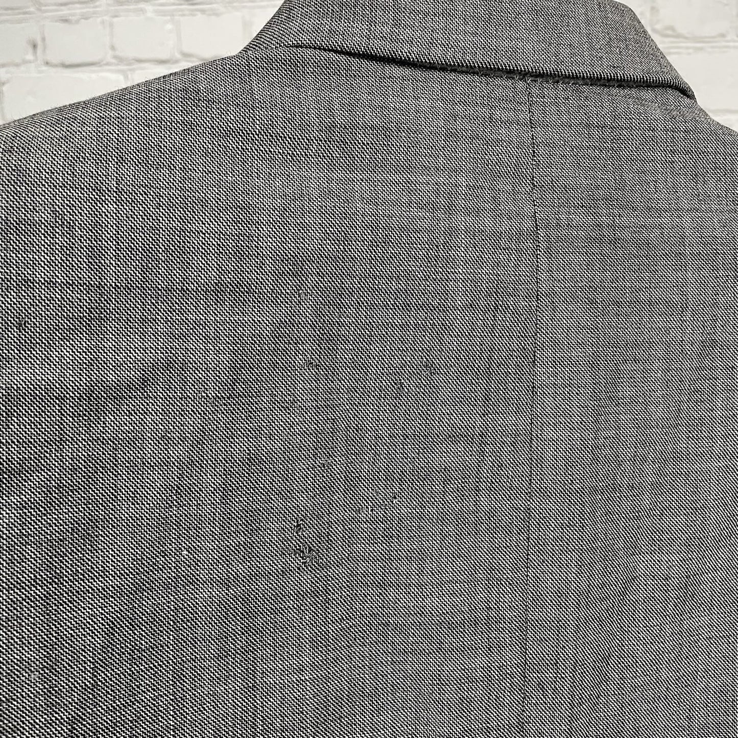 Chaps Grey 100% Wool 2 Button Single Vented Notch Blazer Sport Coat Size 44L