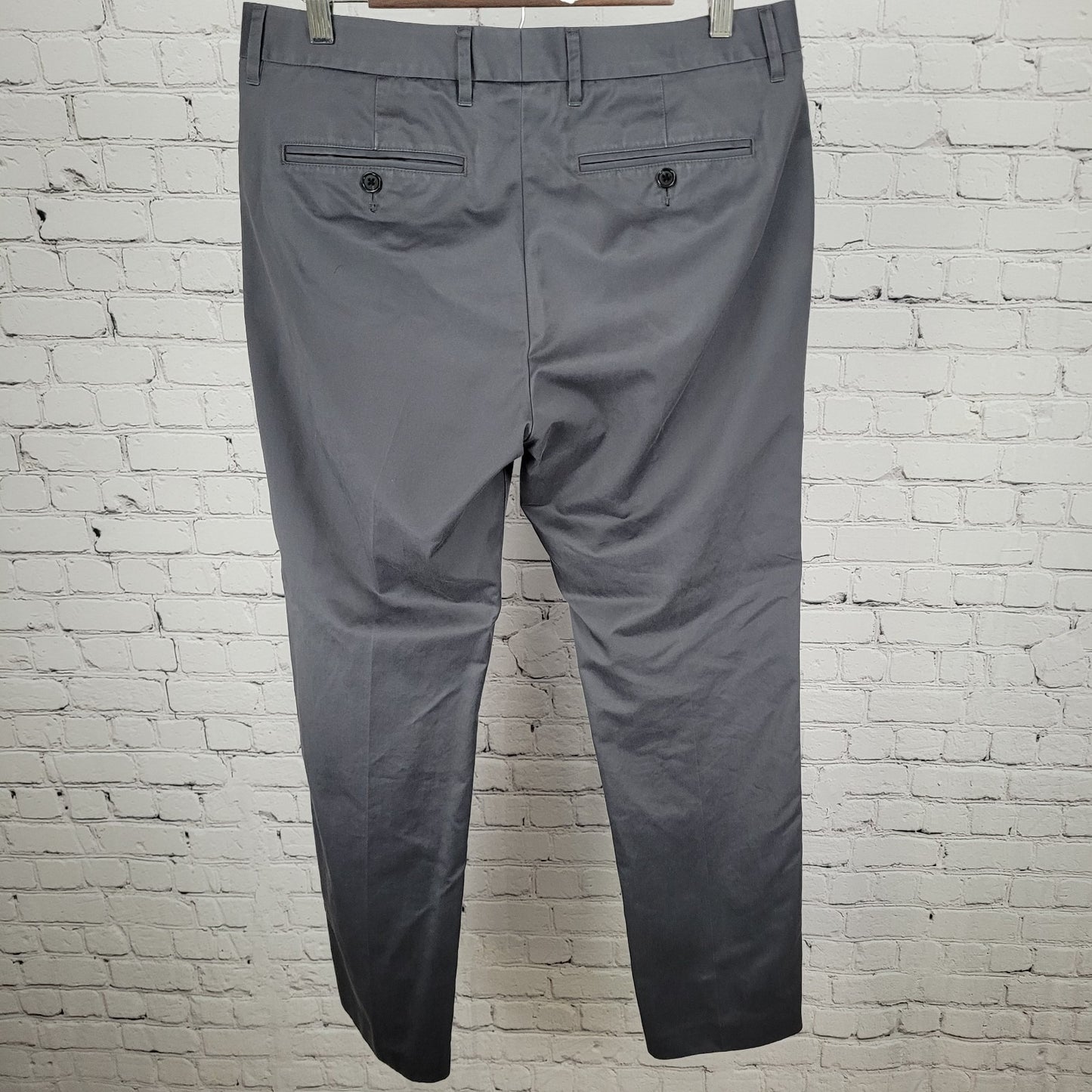 Bonobos Grey 100% Cotton Friday Slim Fit Chino Pants Size 32/32