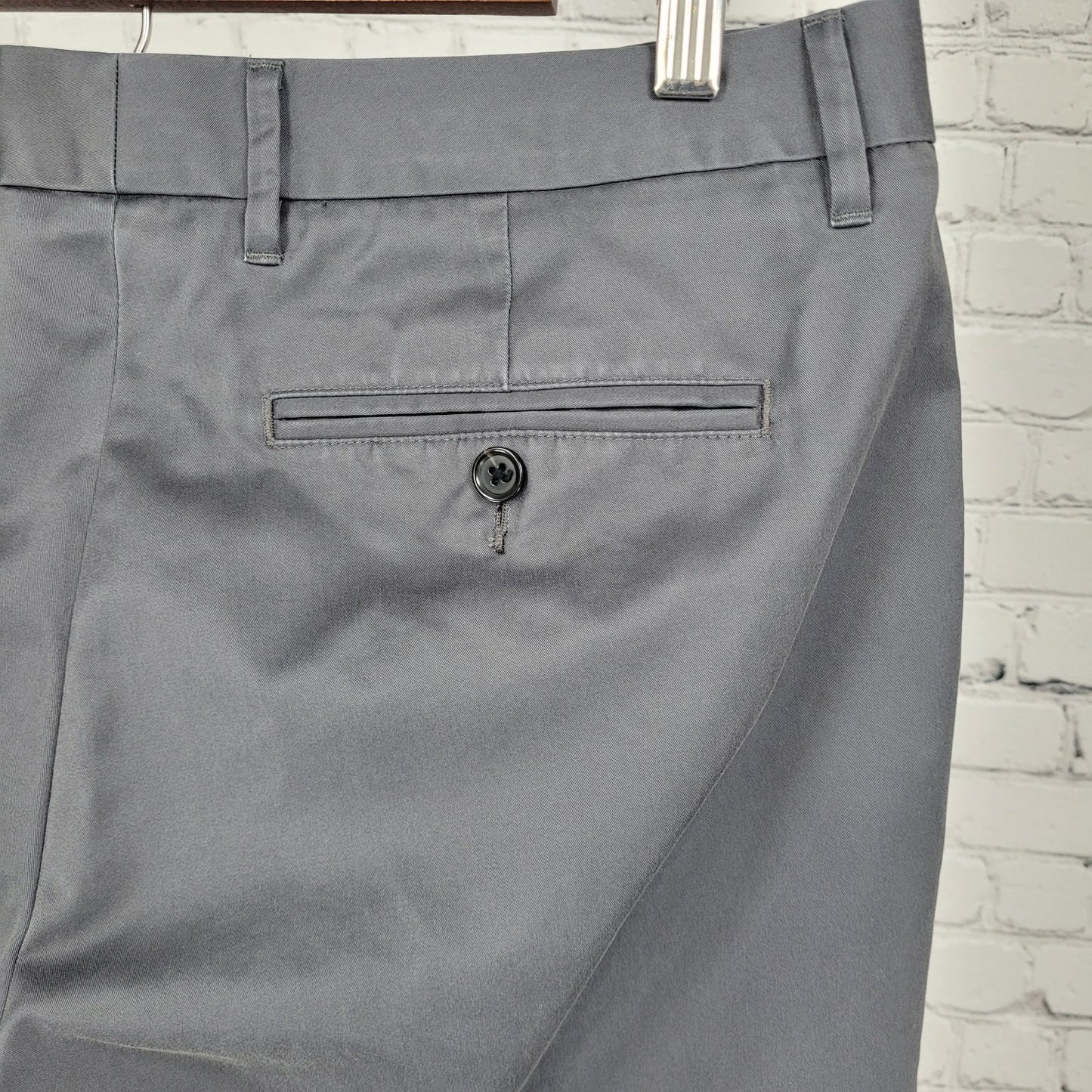 Bonobos Grey 100% Cotton Friday Slim Fit Chino Pants Size 32/32