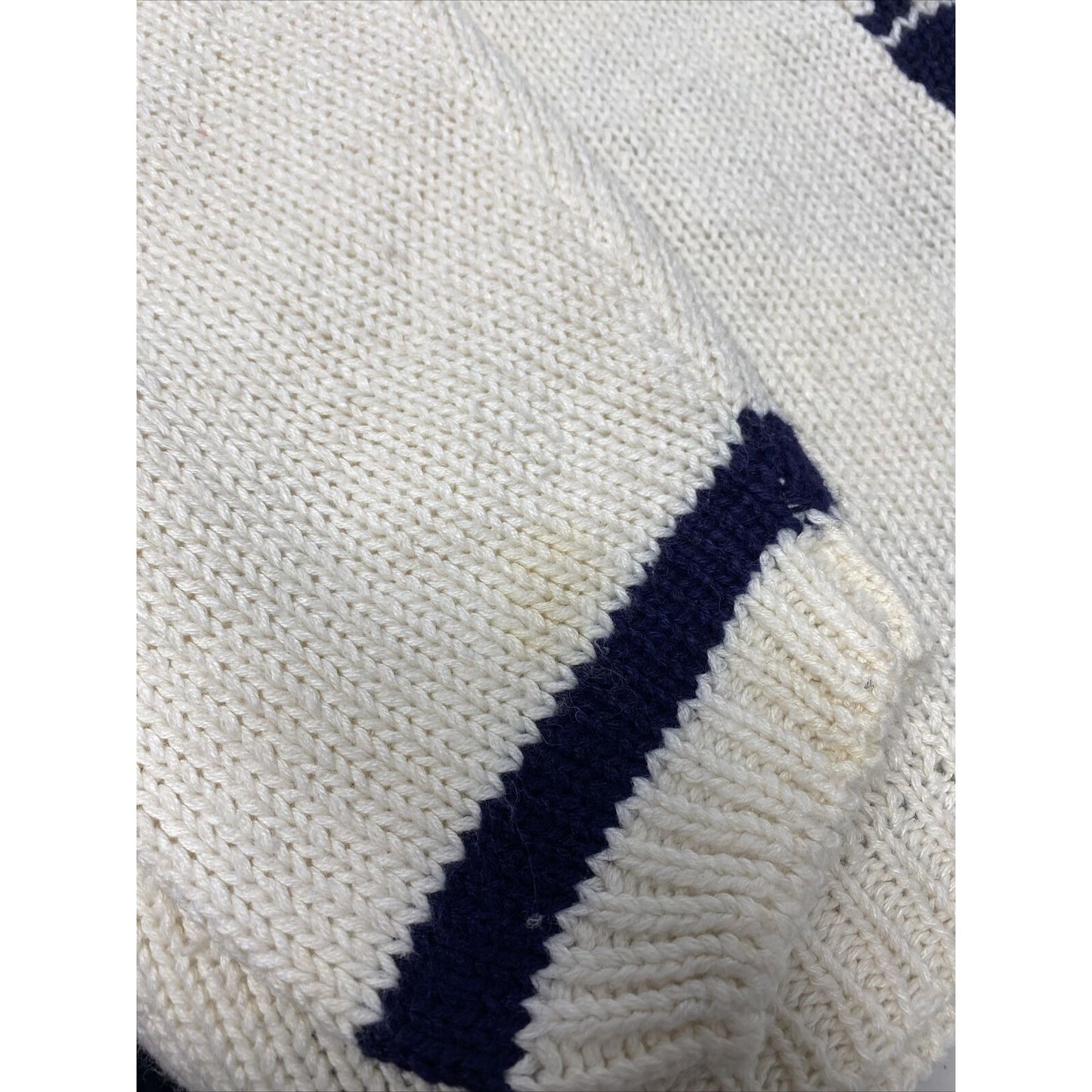 Vintage NWT A Little Extra Spice Womens Knit Sweater White Blue Size 24W/ 44