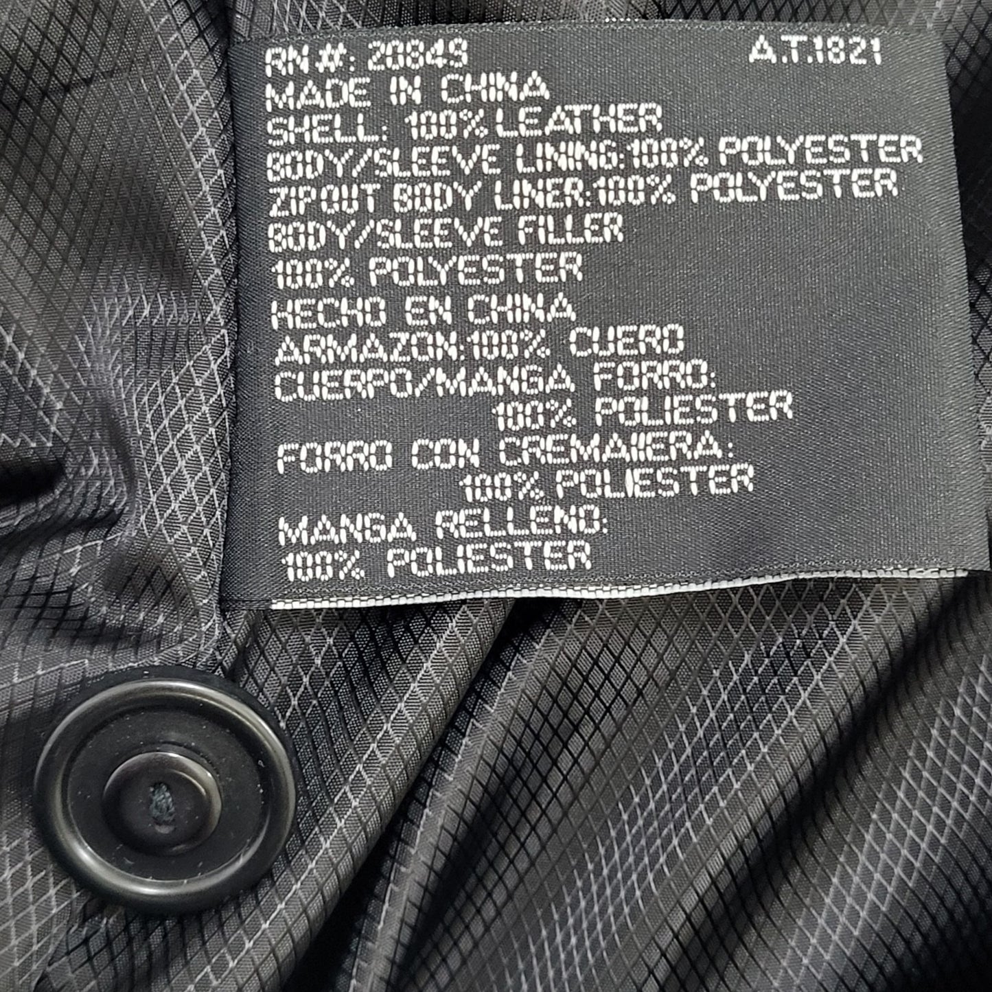 Phase Two Black Genuine Leather Buttoned Lined Inner Pocket Jacket Size Medium M