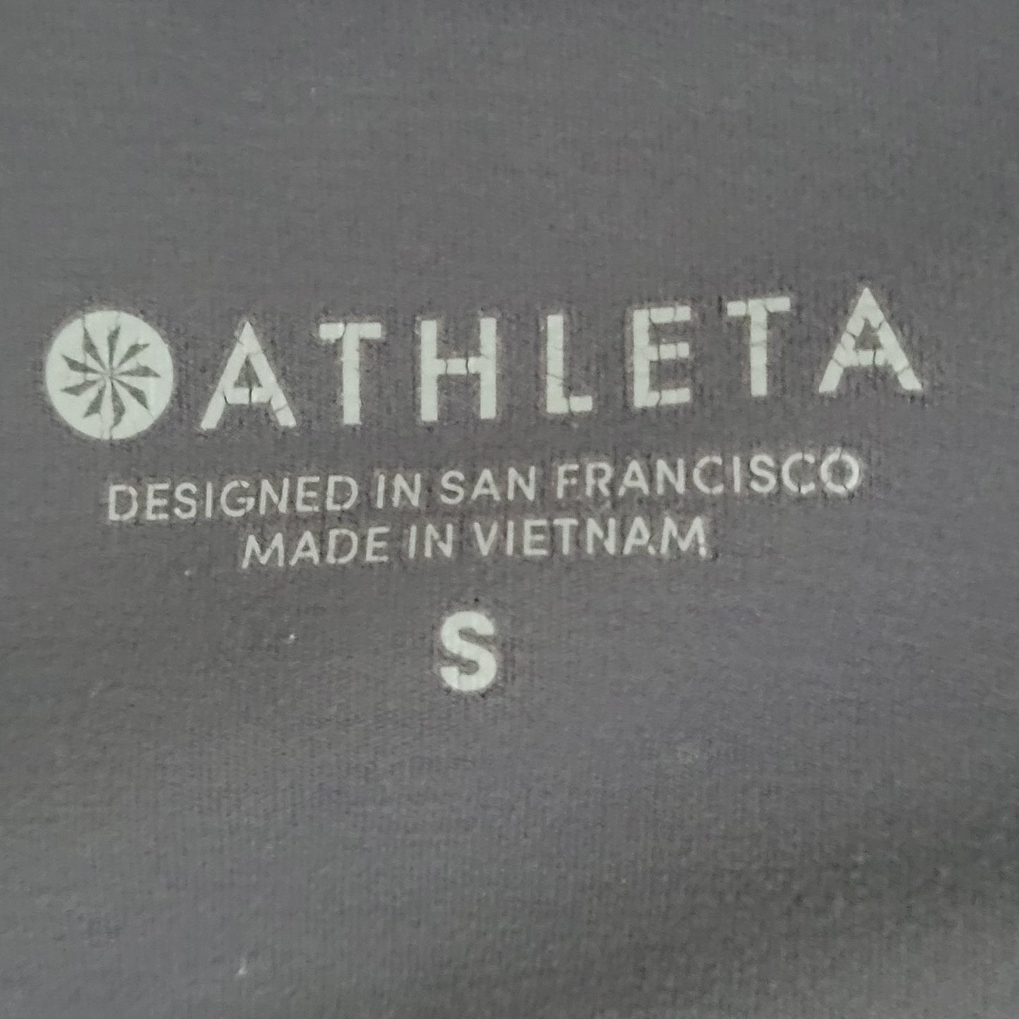 Athleta Blue Mesh Vented Athleisure Yoga Pants Leggings Size Small S (26x25)
