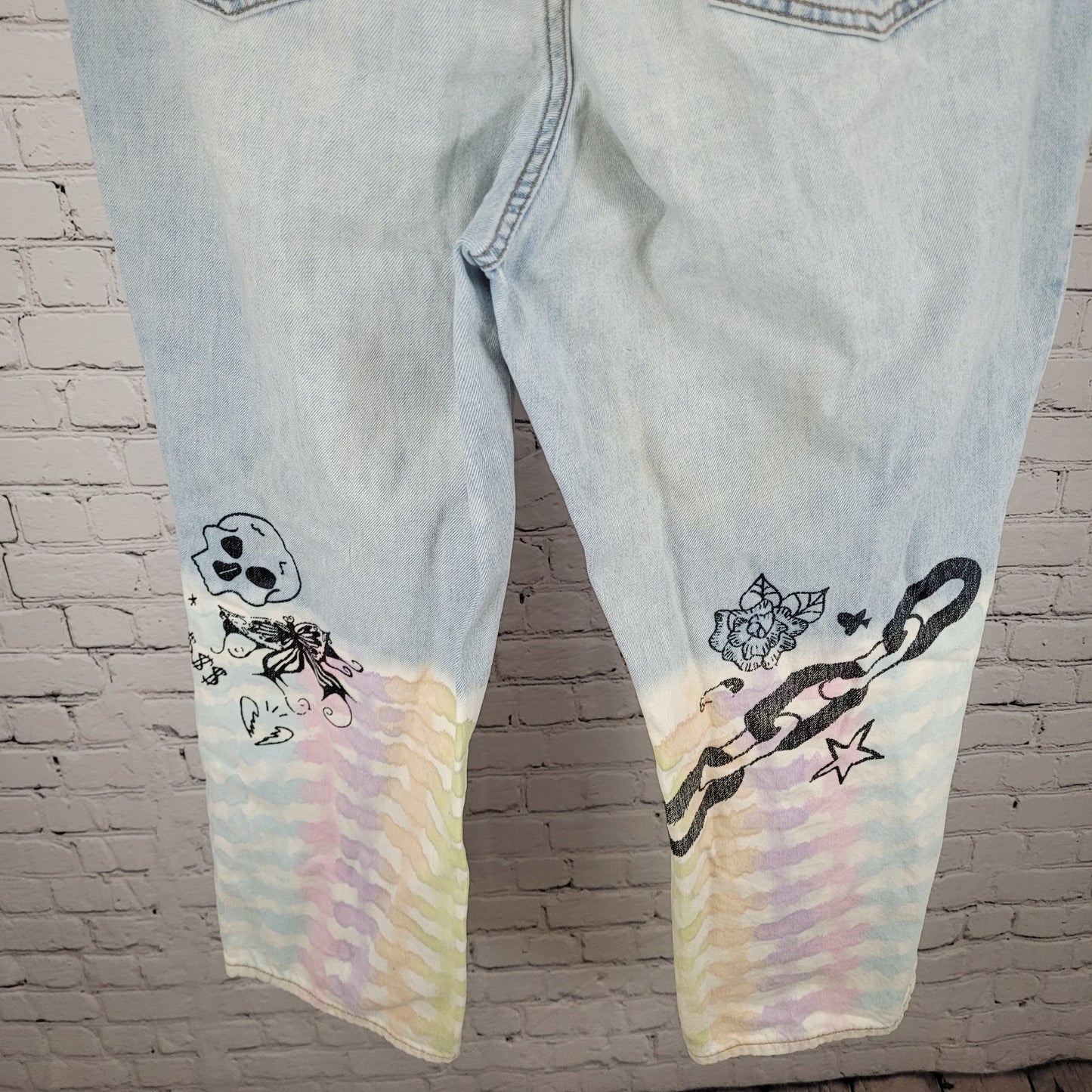 BDG Urban Outfitters Cowboy Jean 90's Grunge Tie Dye Size 34 (36x28.5)