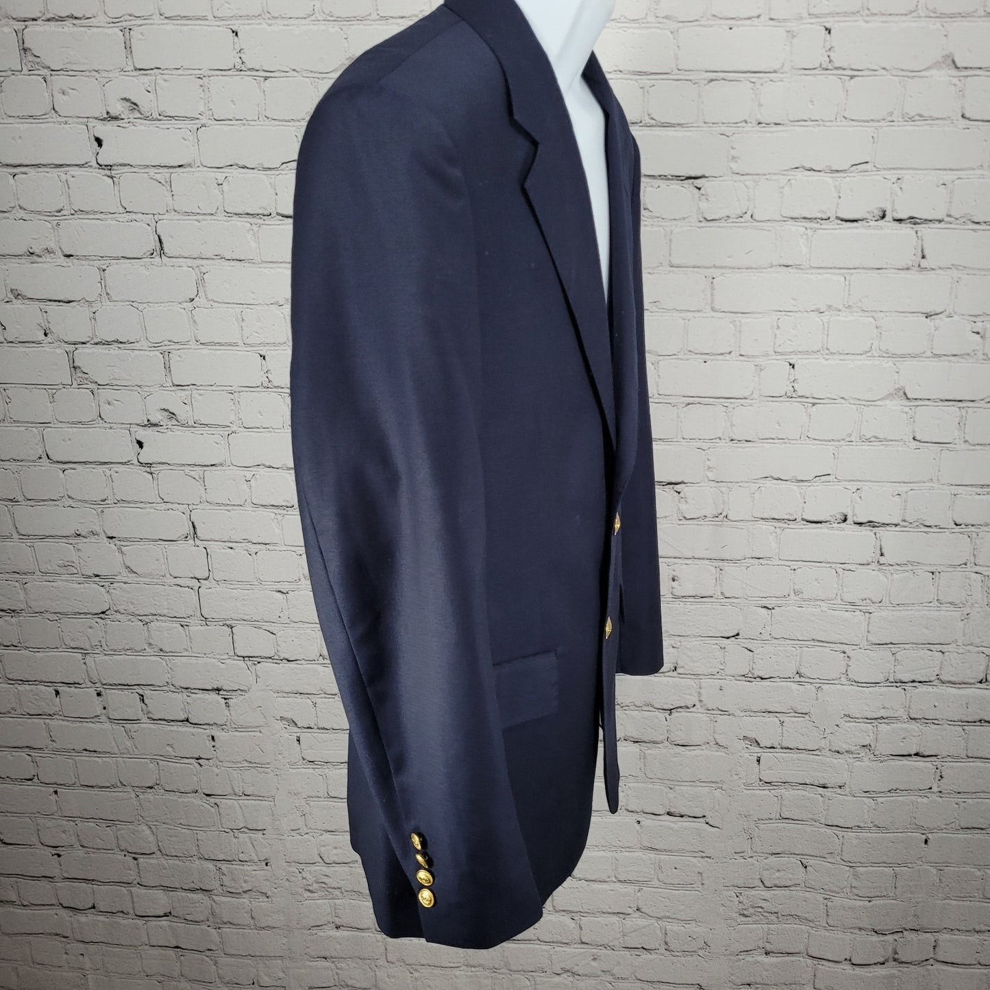 Blaze-In Sportswear Navy Phi Delta Theta Worsted Wool Notch Blazer Sportcoat 40R