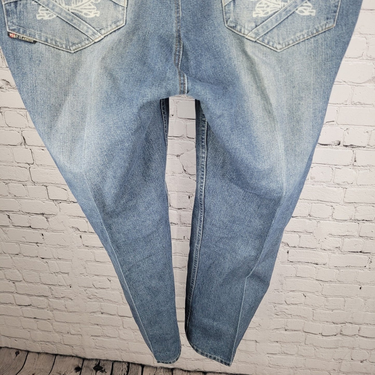Phat Farm Classics Blue Denim 100% Cotton Straight Leg Jeans Size 42 (42x32)