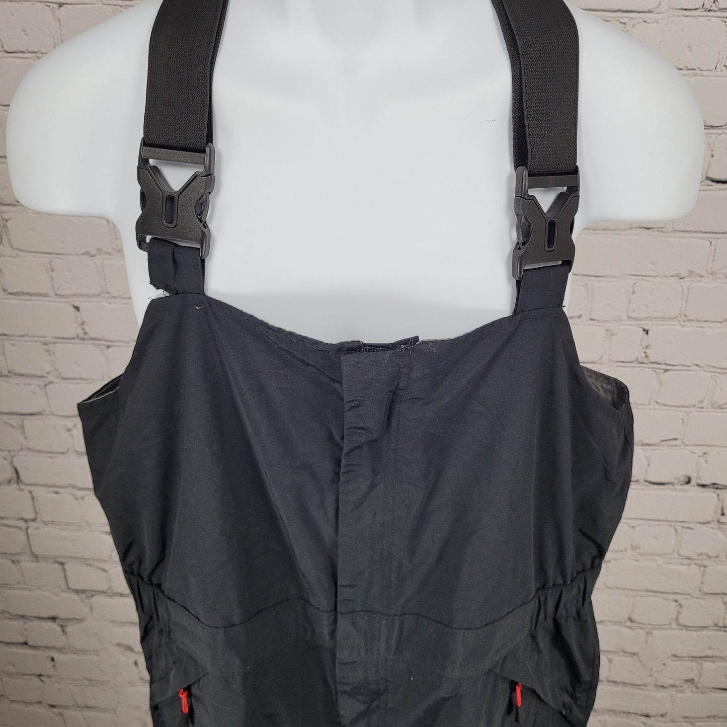 Bass Pro Shops Black Bone Dry Cargo Adjustable Fishing Overalls Size Medium M