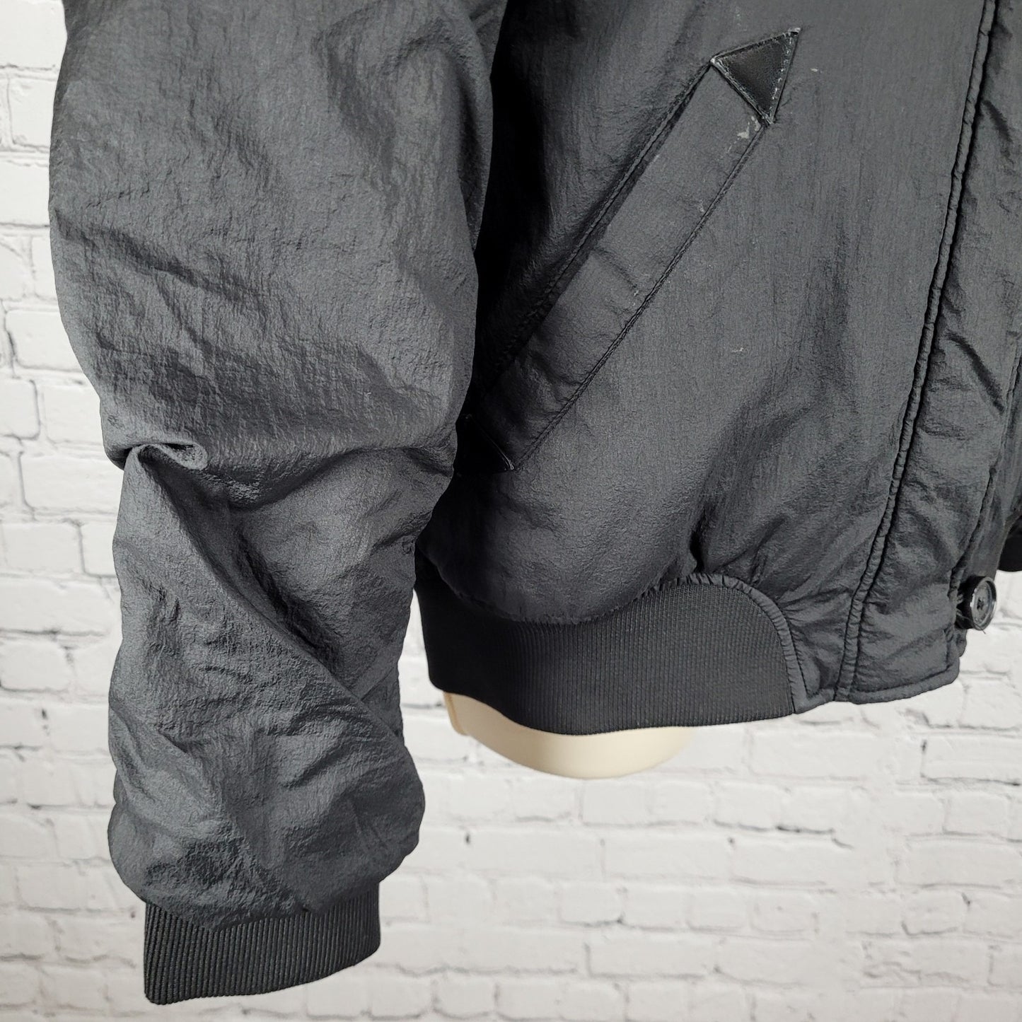 Urban Outfitters Black Hooded Removable Fur Insulated Lightweight Jacket Size XS