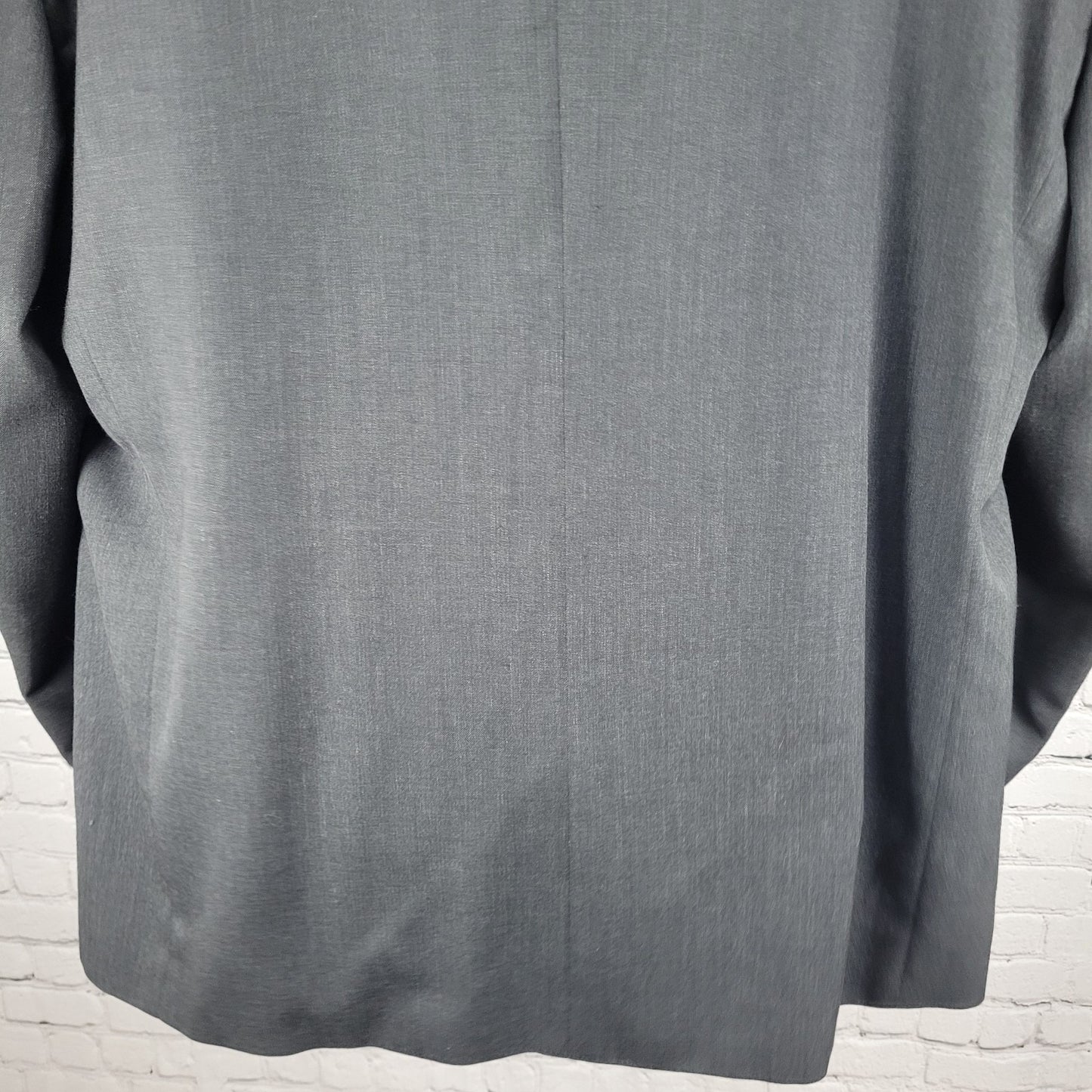 John Weitz Grey Wool Blend Signature Collection 2 Button Blazer Coat Size 56R