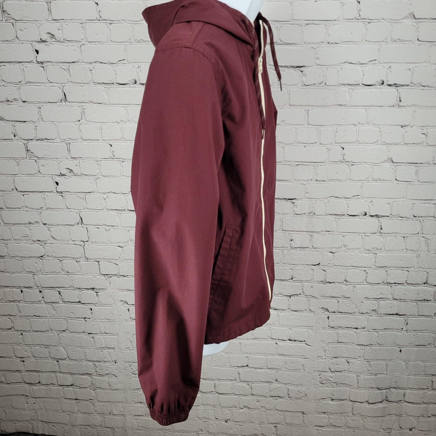 Element Wolfeboro Collection Deep Red Full Zip Hooded Jacket Size Small S