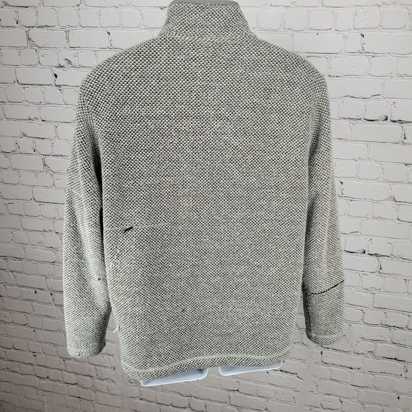 Orvis Grey Classic Collection Sherpa Lined 1/4 Zip Pullover Jacket Size Medium M