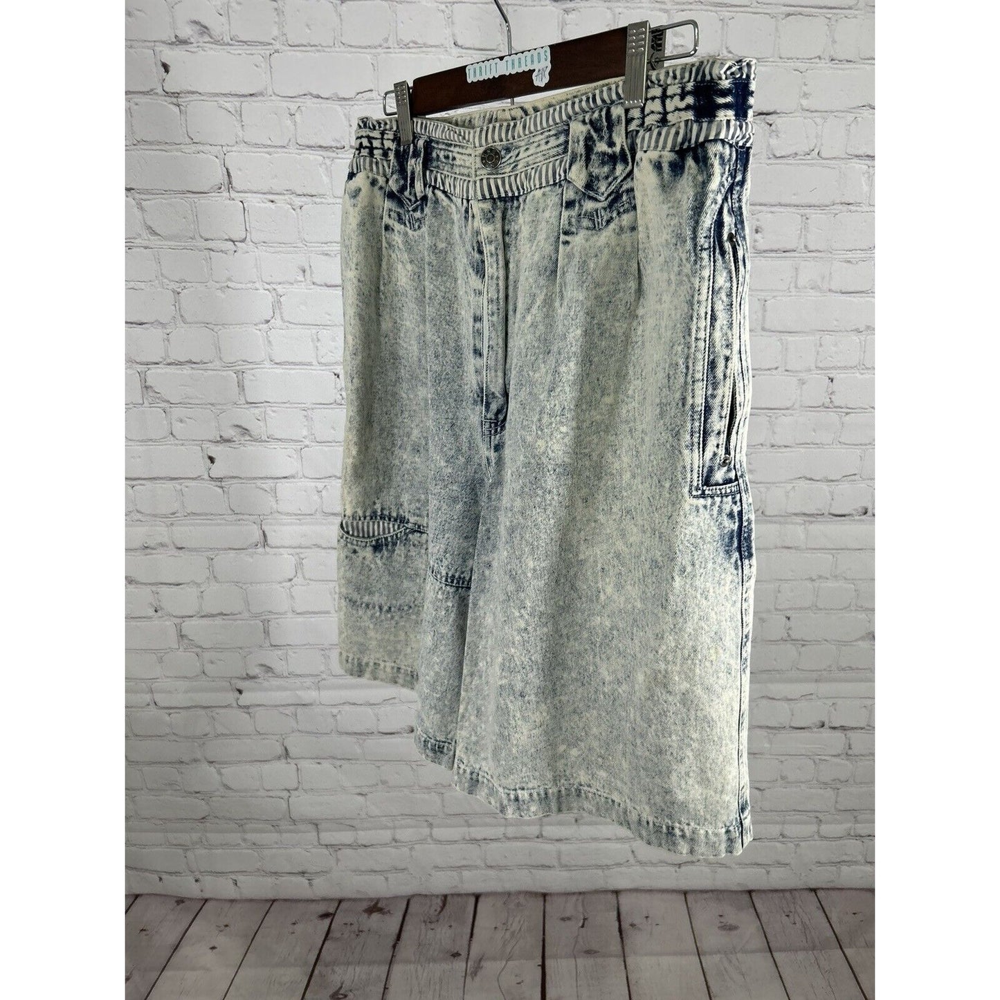 Vintage Saturdays Season D Acid Wash 4 Pocket Jean Shorts 80’s Men’s (31 x 11)