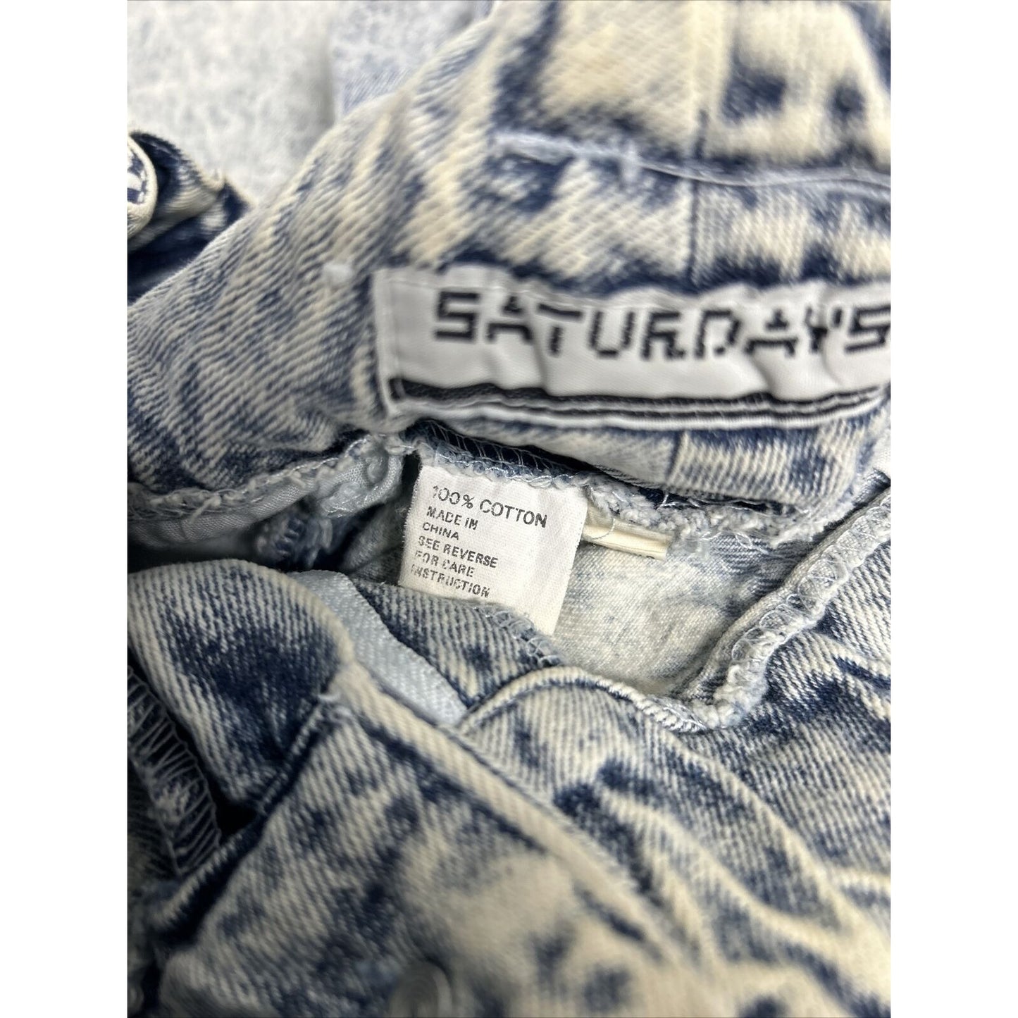 Vintage Saturdays Season D Acid Wash 4 Pocket Jean Shorts 80’s Men’s (31 x 11)