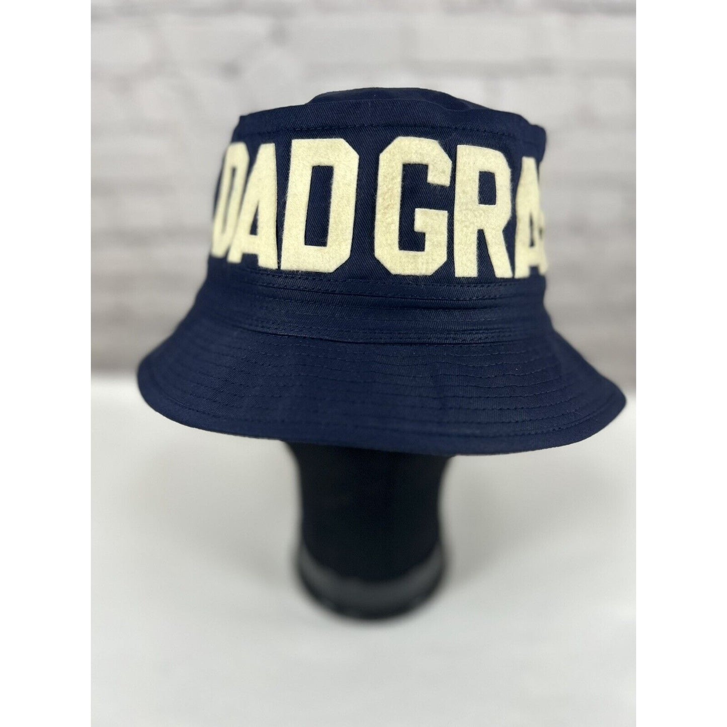 Dad Grass X Mark McNair Whatever Wide Brim Blue Bucket Otto Cap Hat Size Small