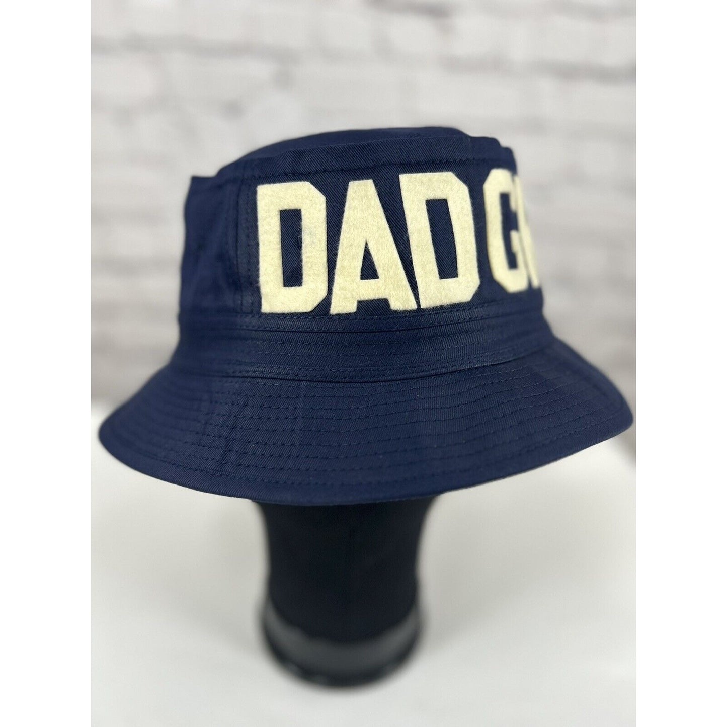 Dad Grass X Mark McNair Whatever Wide Brim Blue Bucket Otto Cap Hat Size Small