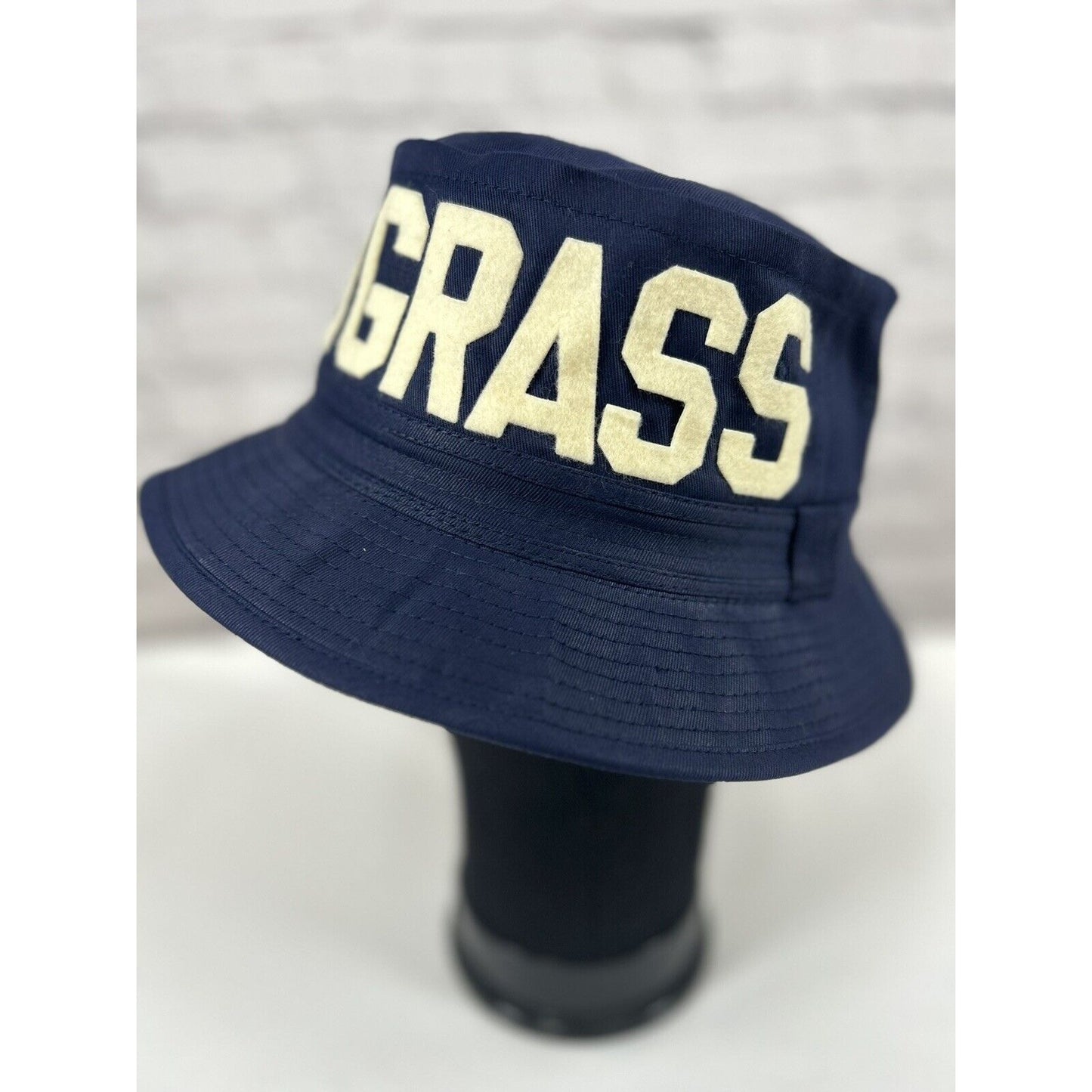 Dad Grass X Mark McNair Whatever Wide Brim Blue Bucket Otto Cap Hat Size Small