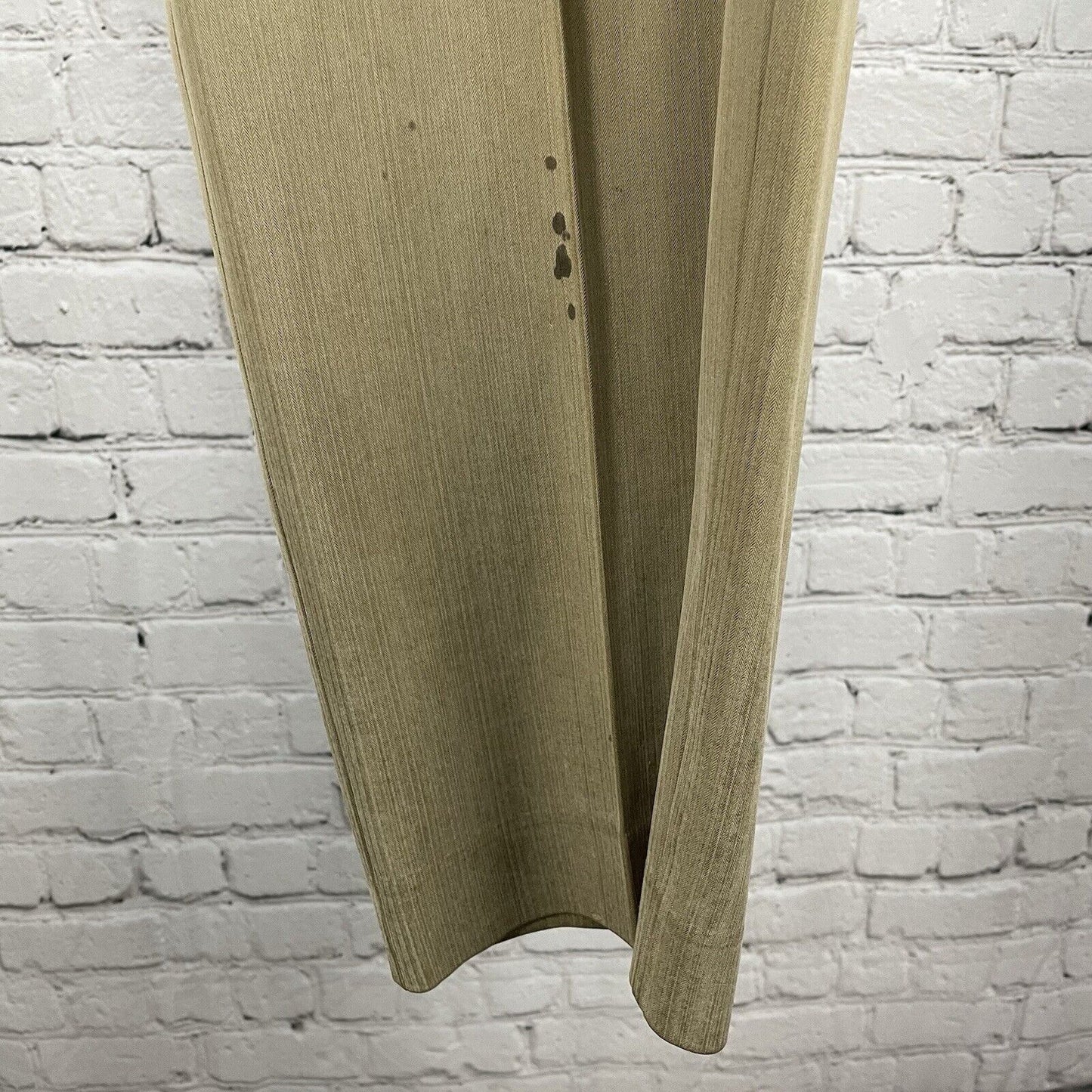 Tommy Bahama Light Brown Silk Bamboo Rayon Pleated Pants Size 35 (35x30.5)