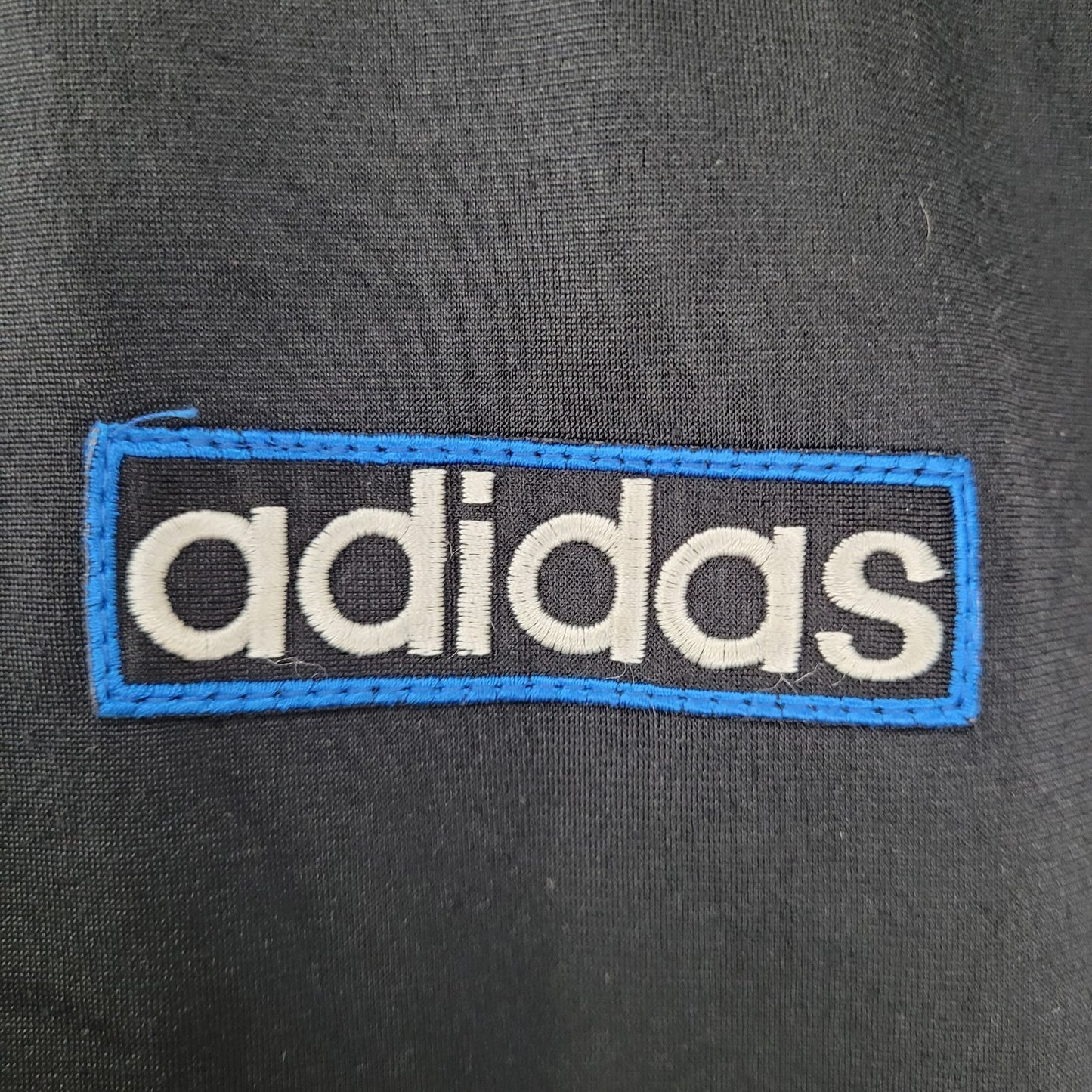 VTG Adidas Black Breakaway Snap Hood Sleeveless Full Zip Track Jacket Vest 90s L
