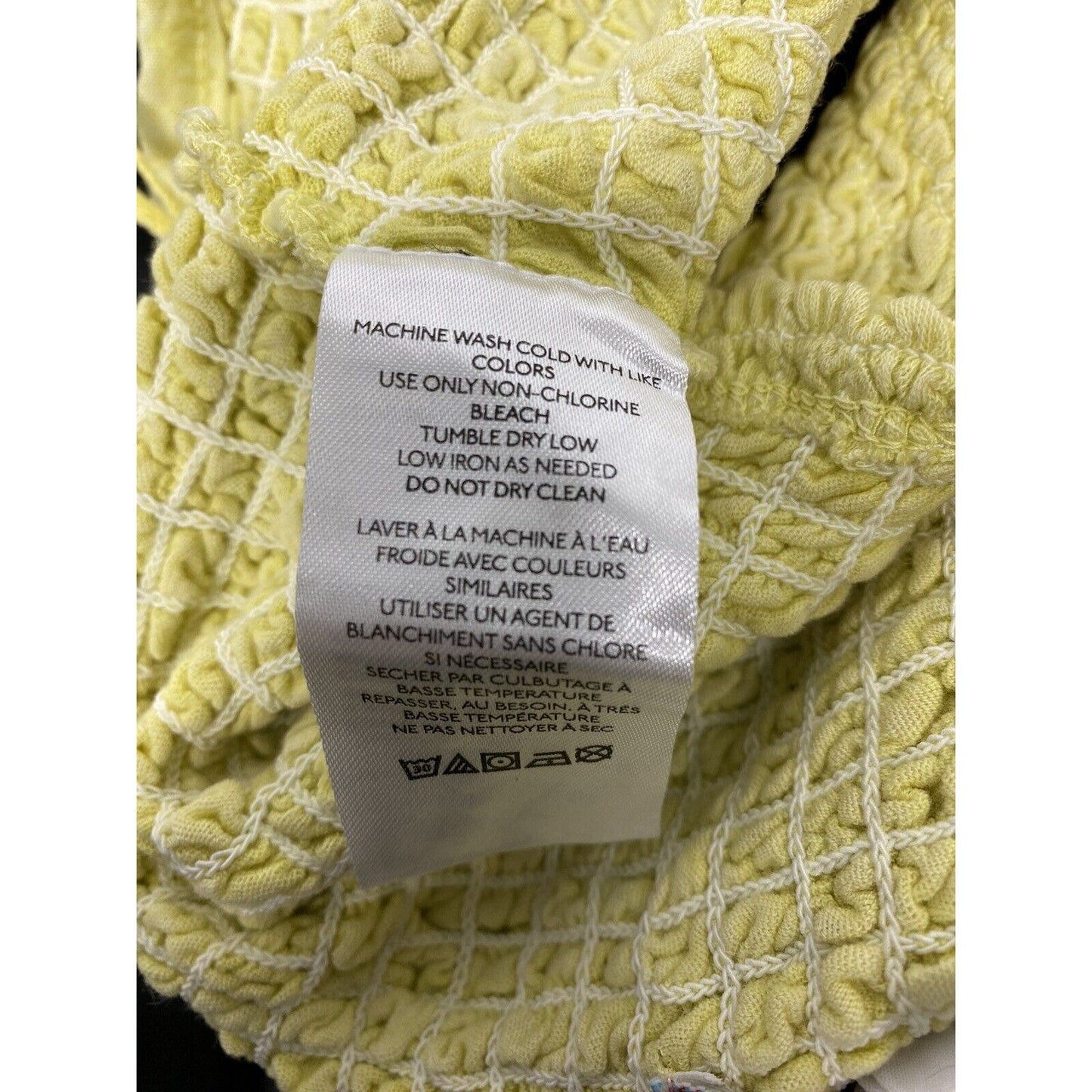 NWT Urban Outfitters One Strap Yellow Shirred Ruched Summer Beach Crop Top XL