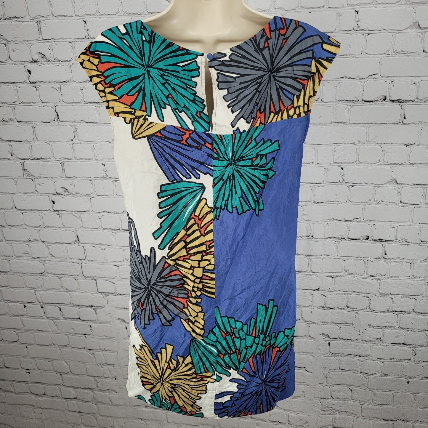 Laundry By Shelli Segal Multicolor 100% Silk Lightweight Dress Size 6