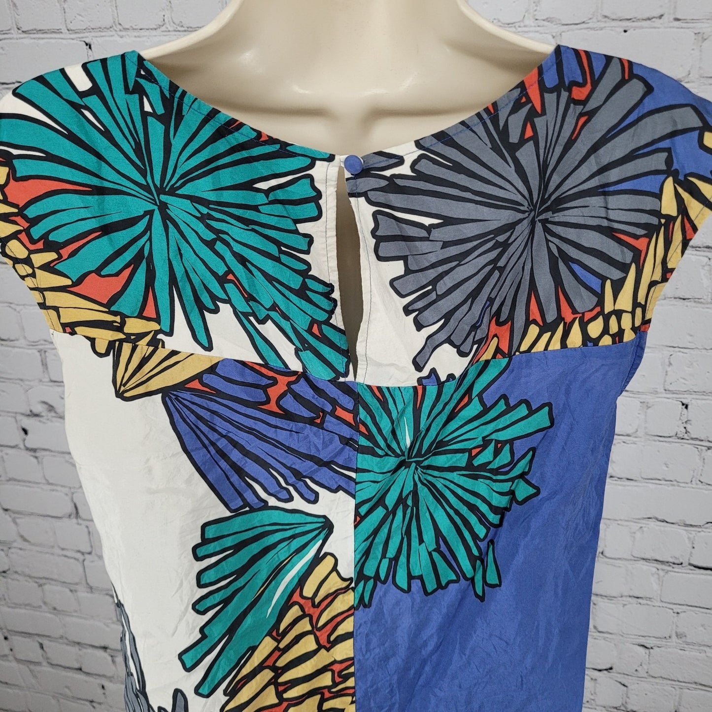 Laundry By Shelli Segal Multicolor 100% Silk Lightweight Dress Size 6