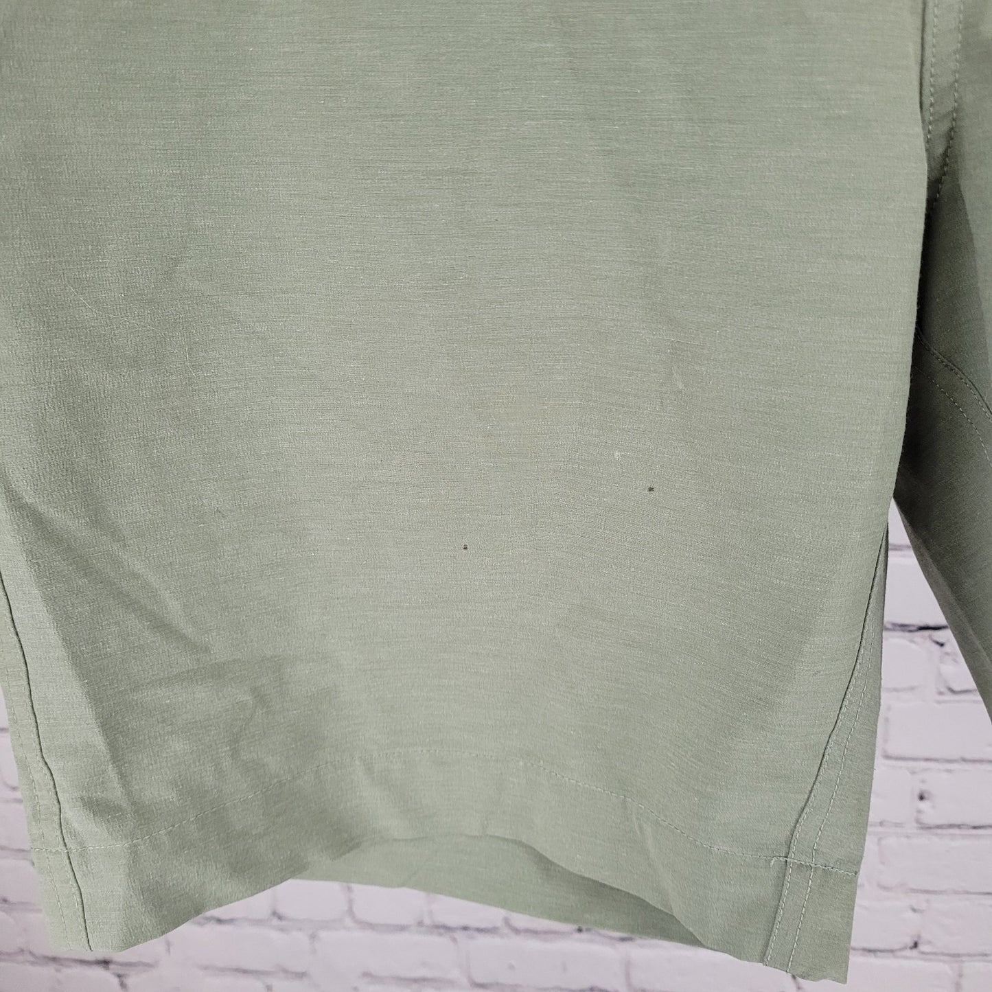 Faherty Green All Day Shorts Lightweight Stretch Chino Hybrid Size 35 (35x8.5)
