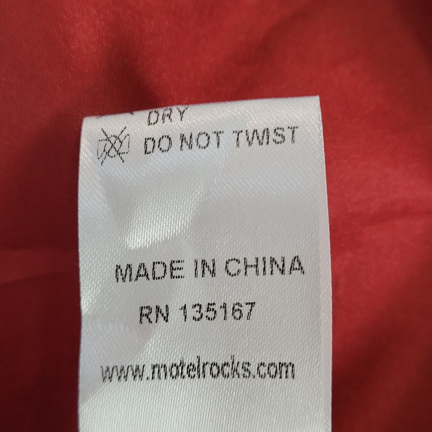 NWT Motel Red Faux Leather Saken Blazer 2 Button Notch Ventless Jacket Size XS