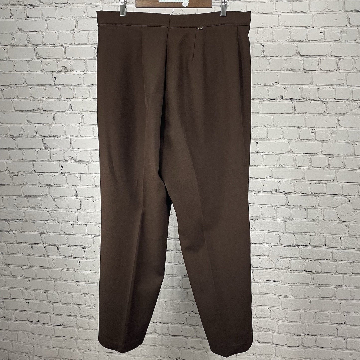 VTG Levi Strauss Brown Straight Leg Classic Workwear Dress Pants Retro (36x31)