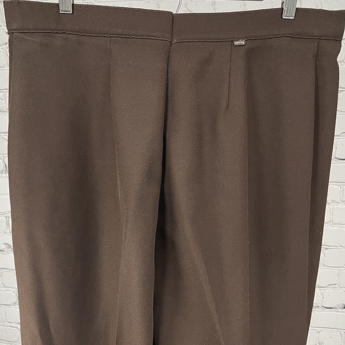VTG Levi Strauss Brown Straight Leg Classic Workwear Dress Pants Retro (36x31)