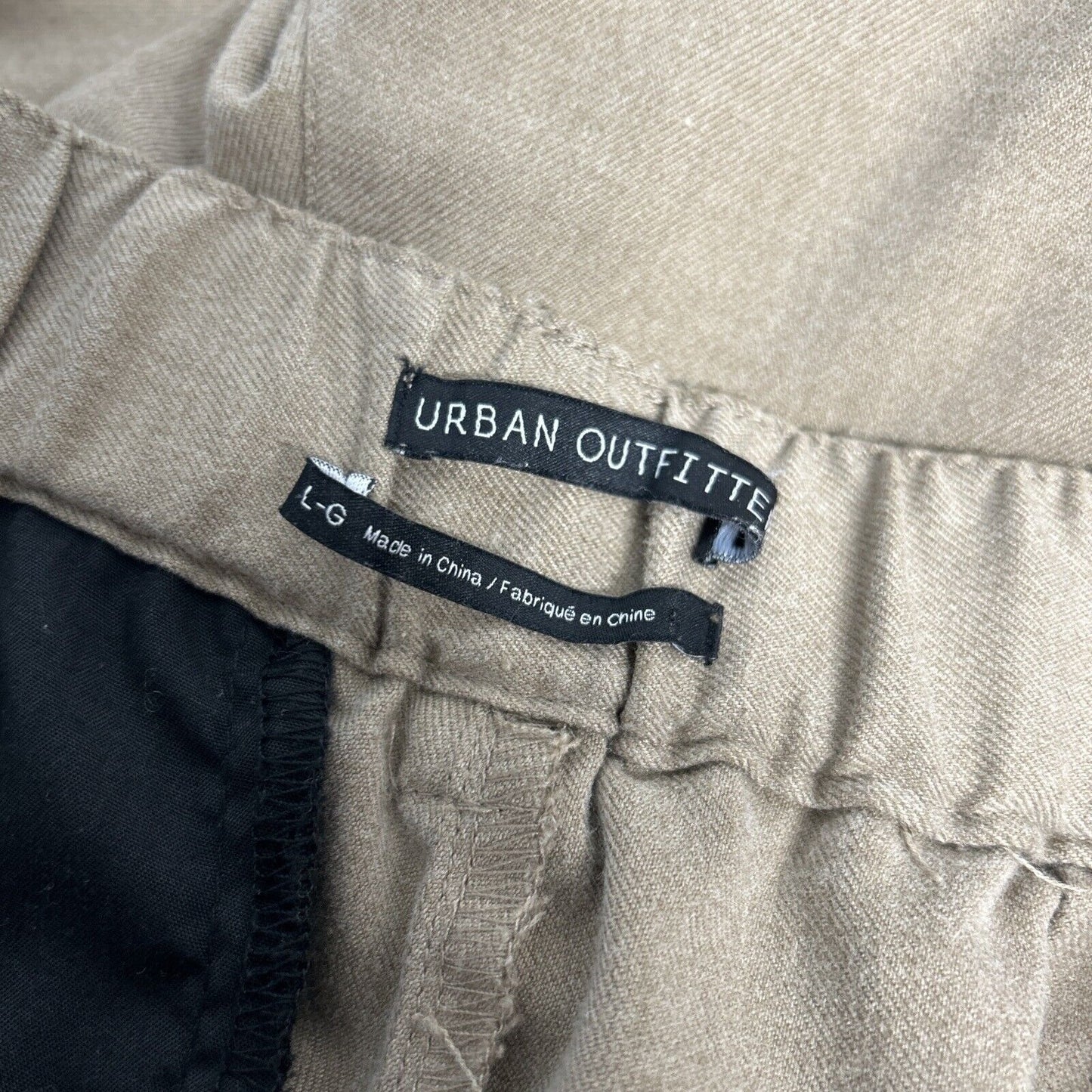 Urban Outfitters Tan High Rise Pleated Front Trouser Pants Size L (31 x 29)
