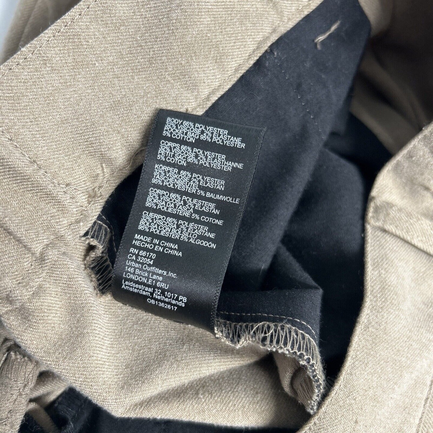 Urban Outfitters Tan High Rise Pleated Front Trouser Pants Size L (31 x 29)