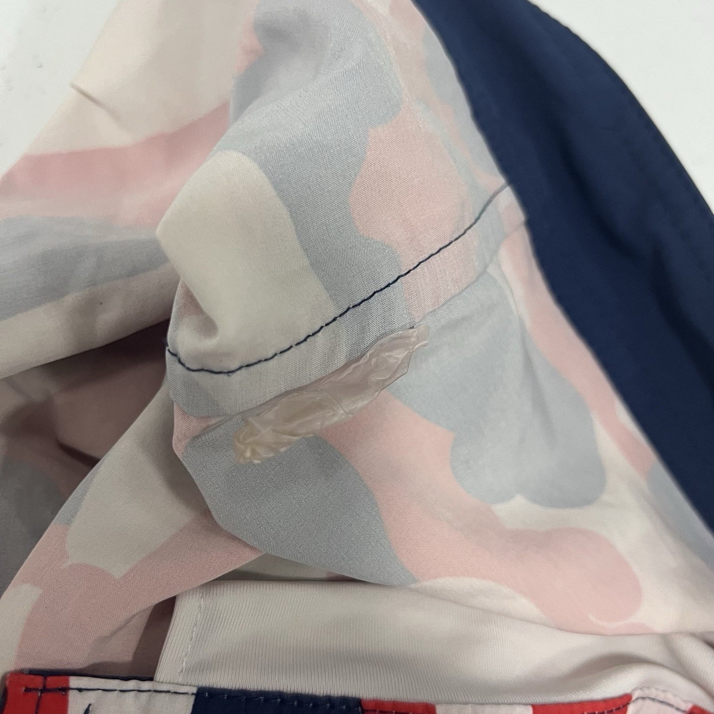 The Chive Red White Blue KCCO 4 Way Stretch Unlined Swim Trunks Board Shorts 32