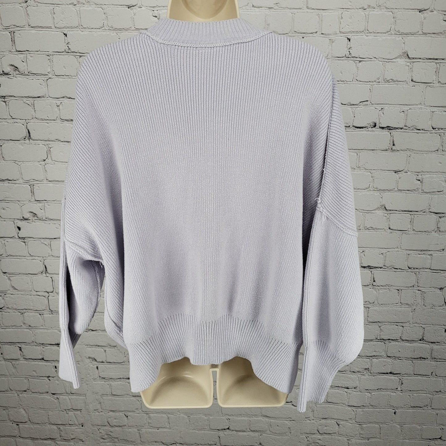Free People Purple Oversized Boxy Dolman Long Sleeve Pullover Sweater Size XS