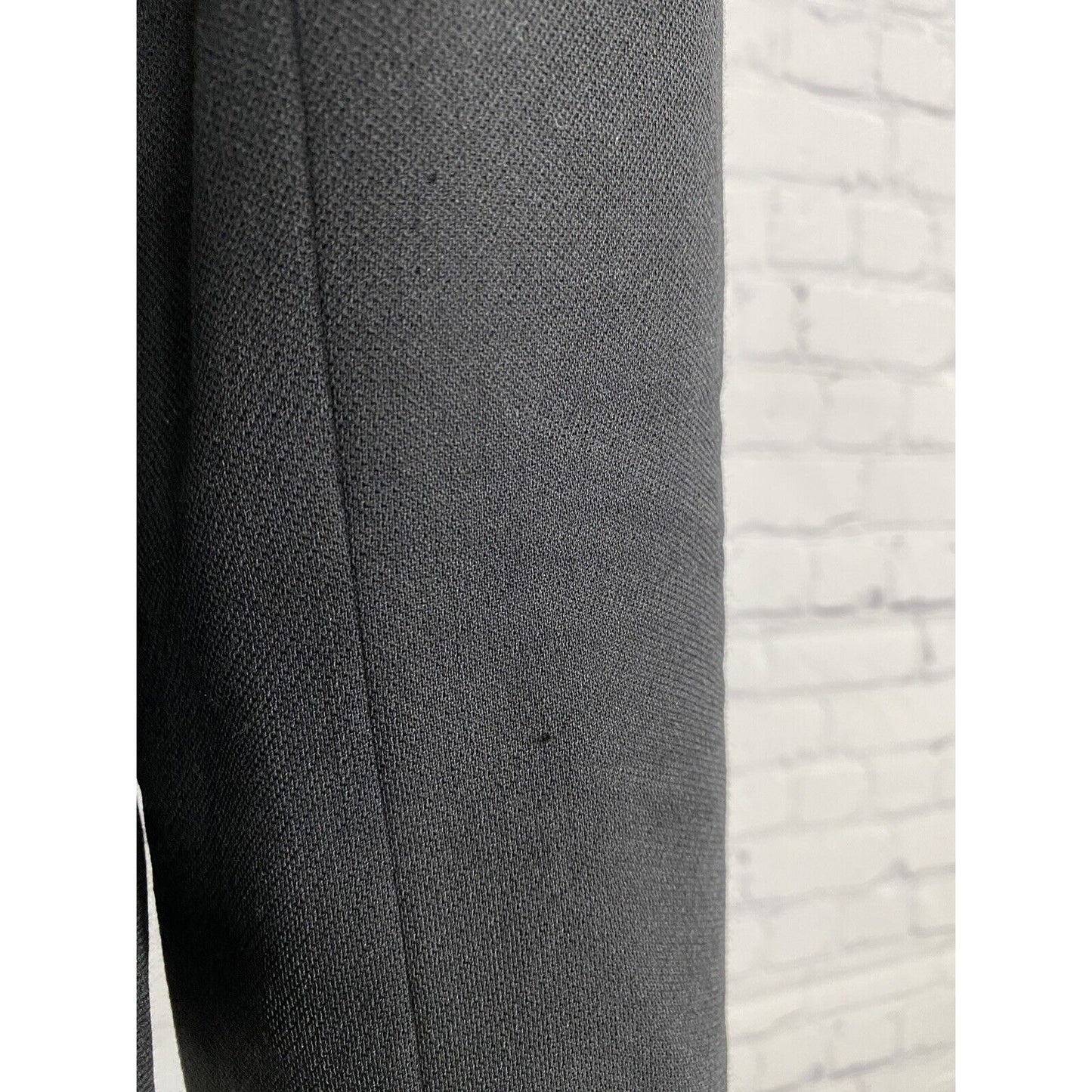 Ann Taylor Black 100% Wool Double Breasted Peak Lapel Blazer Jacket Womens 4