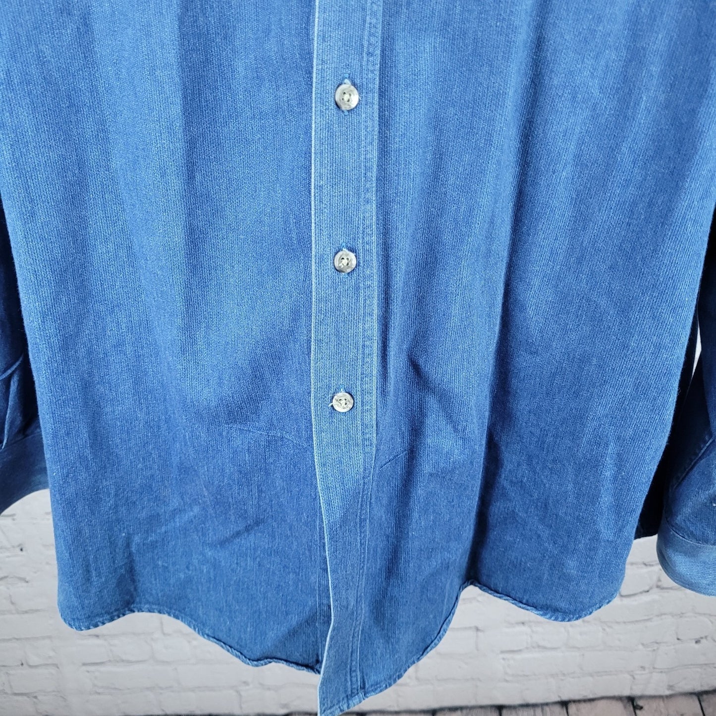 Kansas State Wildcats Creekwood Blue Cotton Button Down Shirt USA Made Size 2XT